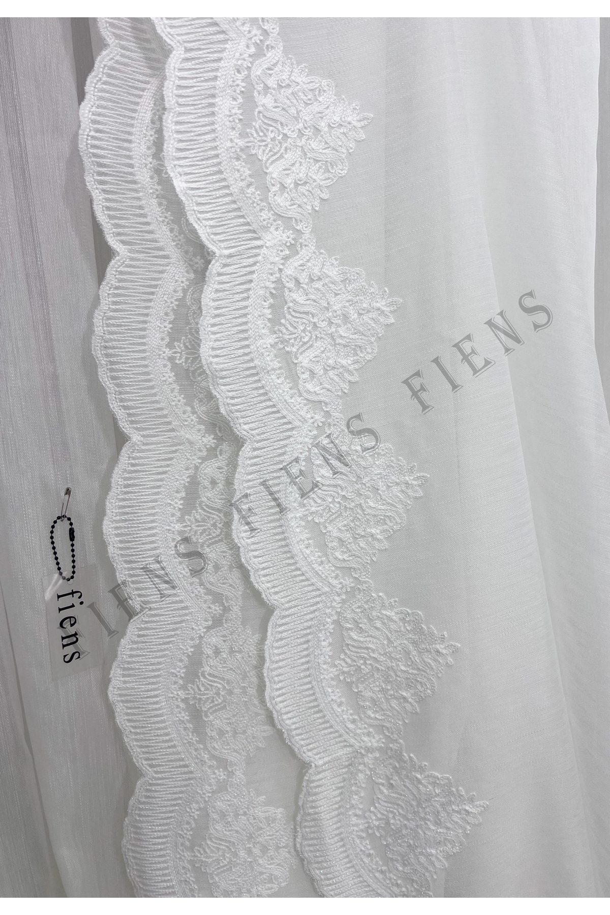 KOZLİNEREYC BAMBU ETEK GÜPÜRLÜ MODERN TÜL PERDE 1/3 Sık Pileli|Ütü İstemez En Çok Satılan