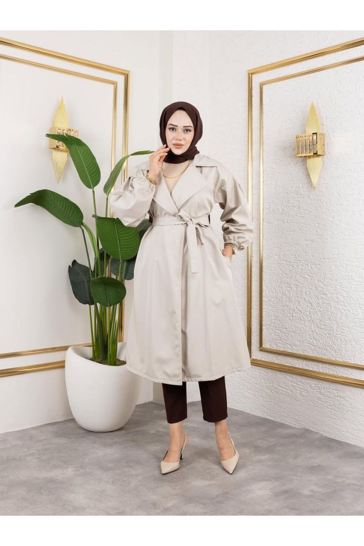 ORVINA kadın BaIon KoI Trençkot