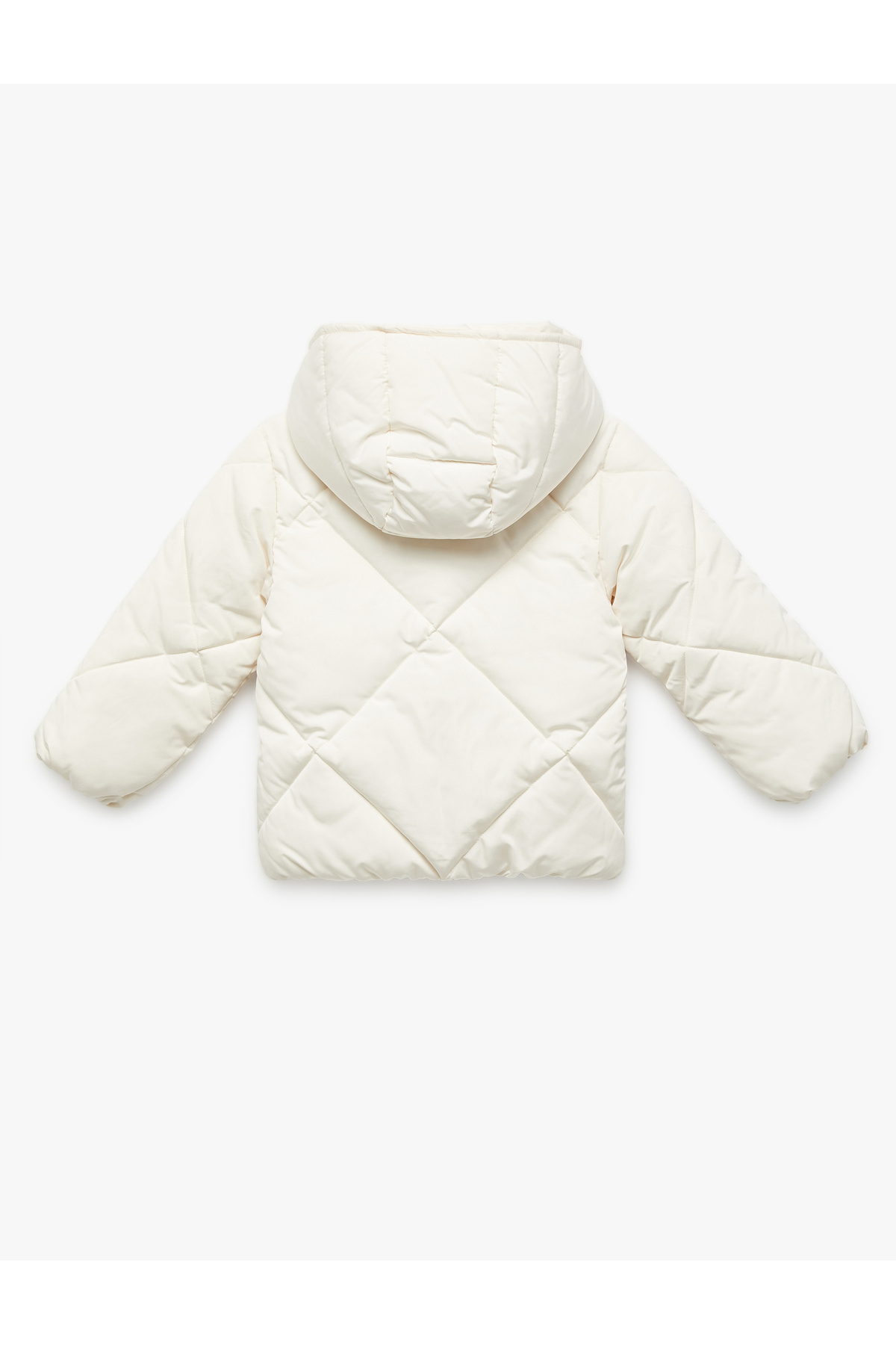 Koton Uzun Kollu Cepli Kapitone Kapşonlu Mont fotoğrafı 2 (önizleme)