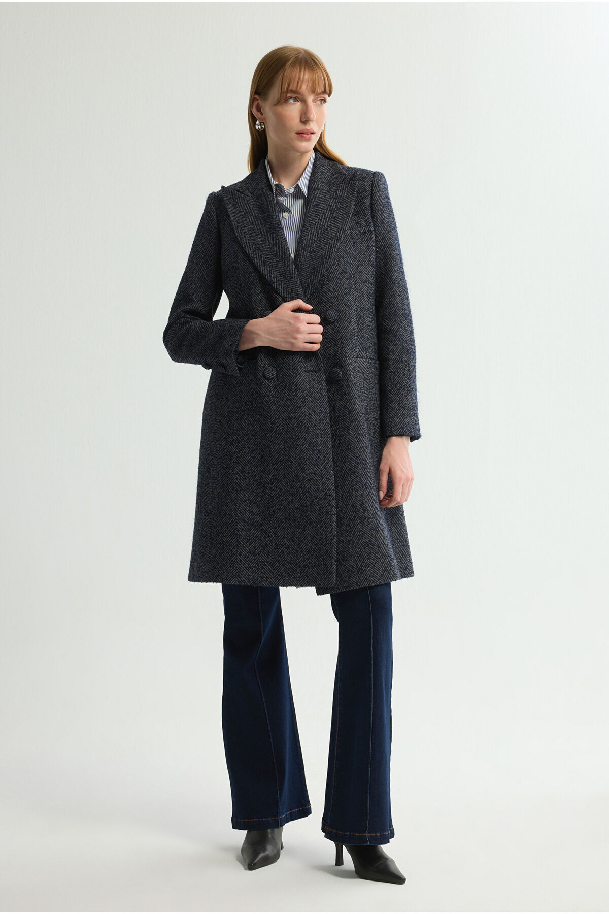 Love My Body  Kruvaze Cepli Kaban - Görsel 5