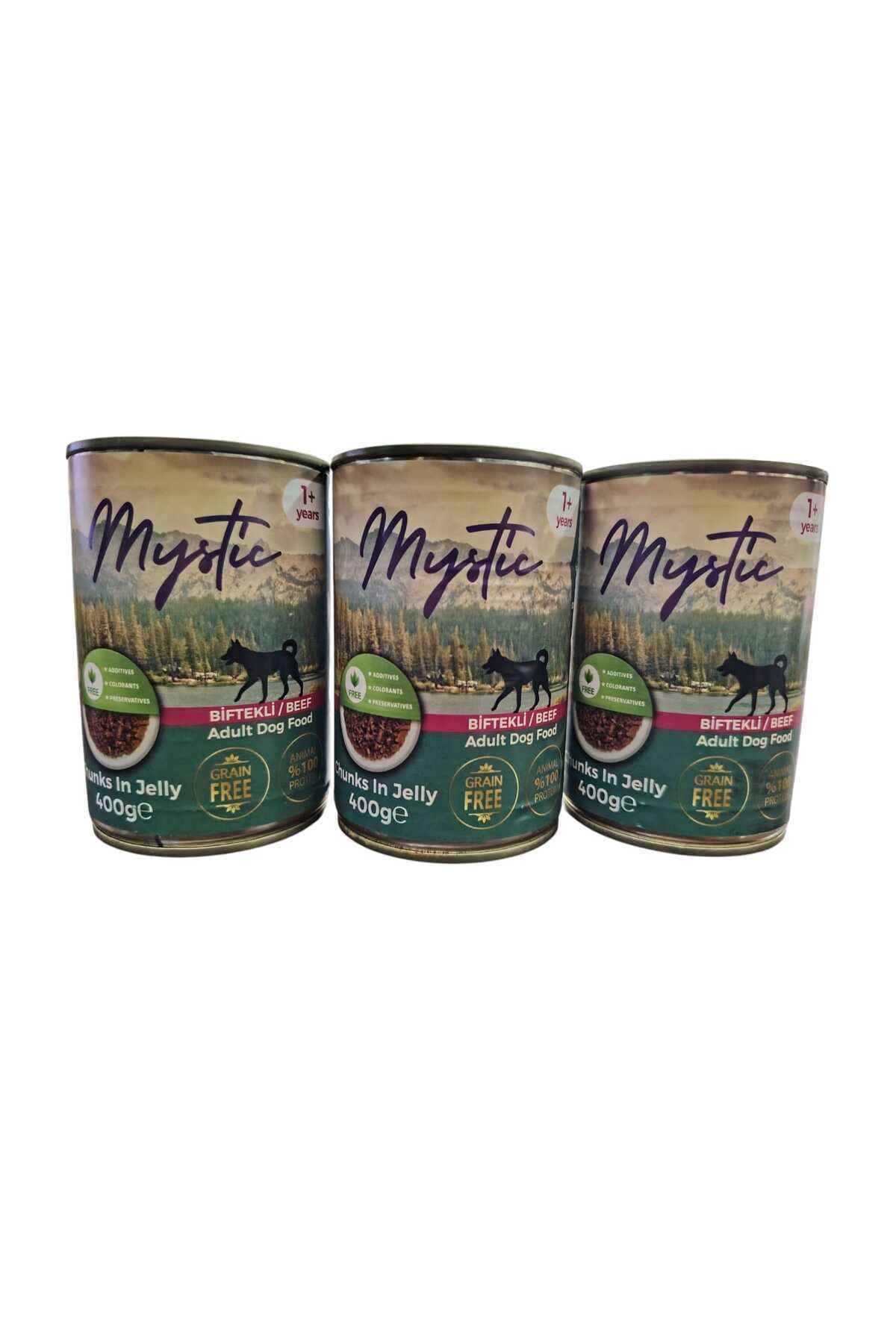 Mascot MYSTİC KÖPEK KONSERVE BİFTEKLİ 400 GR (3 ADET )