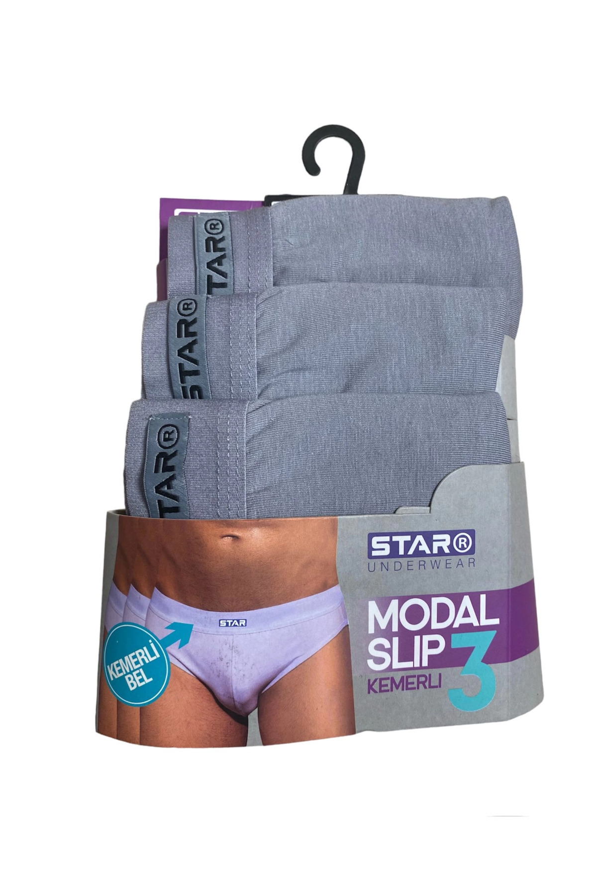 pilelistore Star 109 Erkek 3'lü Modal Slip