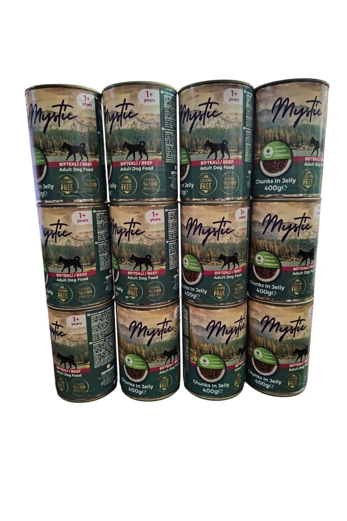 Mascot MYSTİC KÖPEK KONSERVE BİFTEKLİ 400 GR (12 ADET )