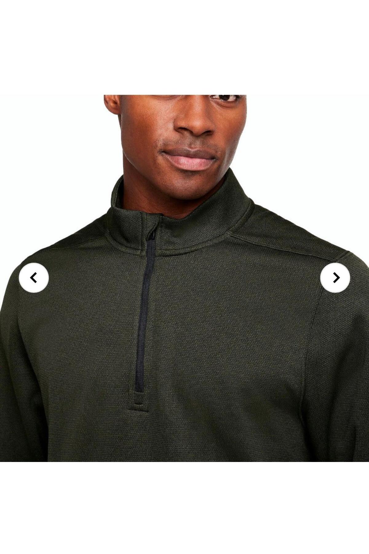 تاپ گلف مردانه Therma-FIT Victory با زیپ ۱/۴ - خاکی نایکی سویشرت Nike