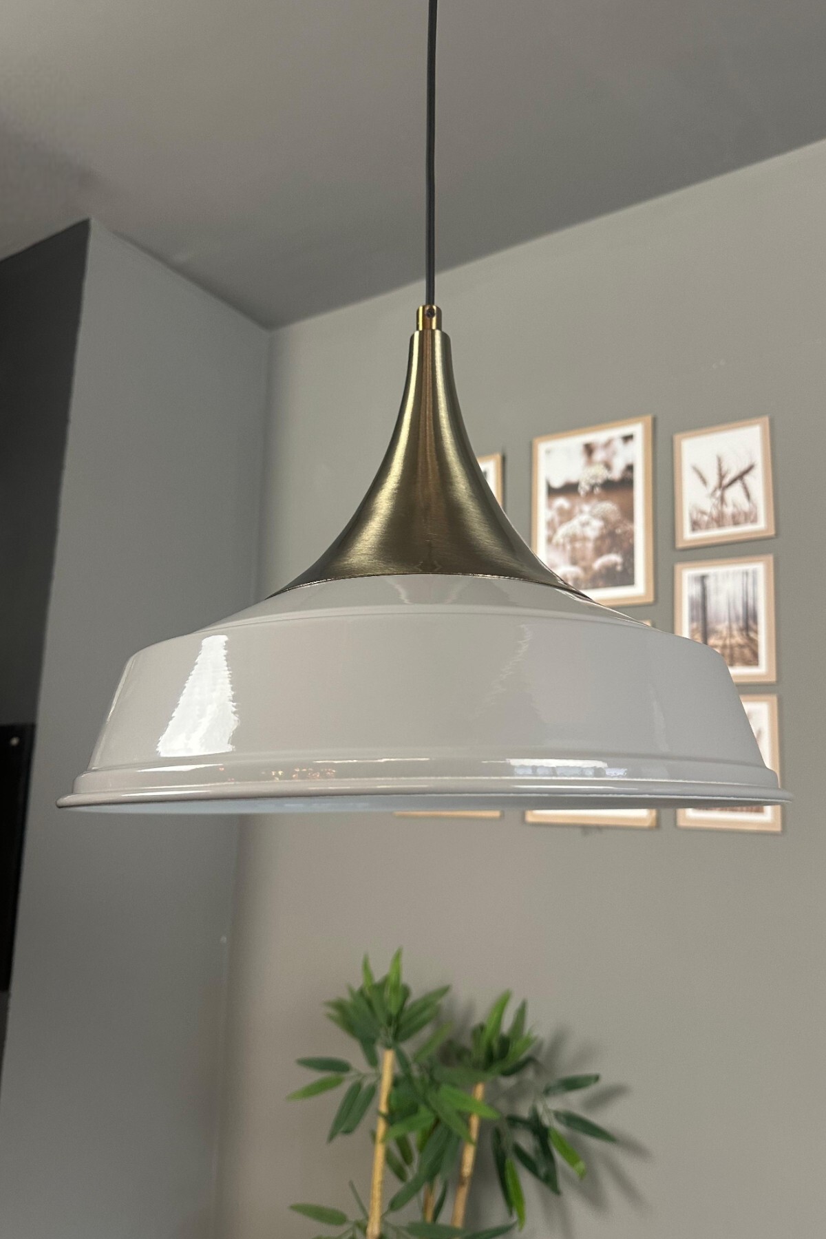 Noble Single Gray Chandelier Antique Dome Headboard Retro Pendant Lamp Shop Cafe Living Room Chandeliers