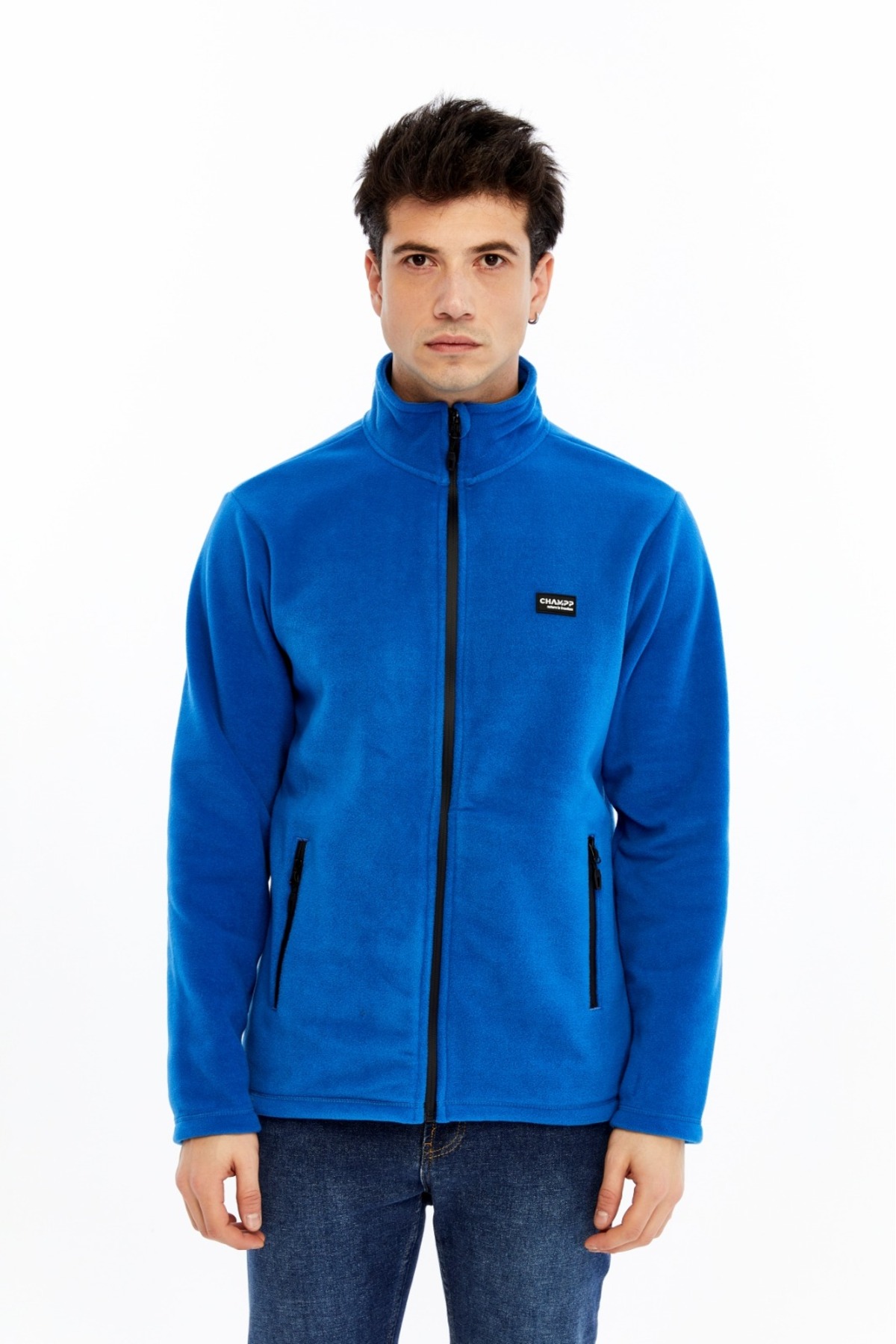 کاپشن مردانه تمام زیپ هورایزن مدل Polar Fleece، رنگ آبی، مدل Polar Cmp2505-07