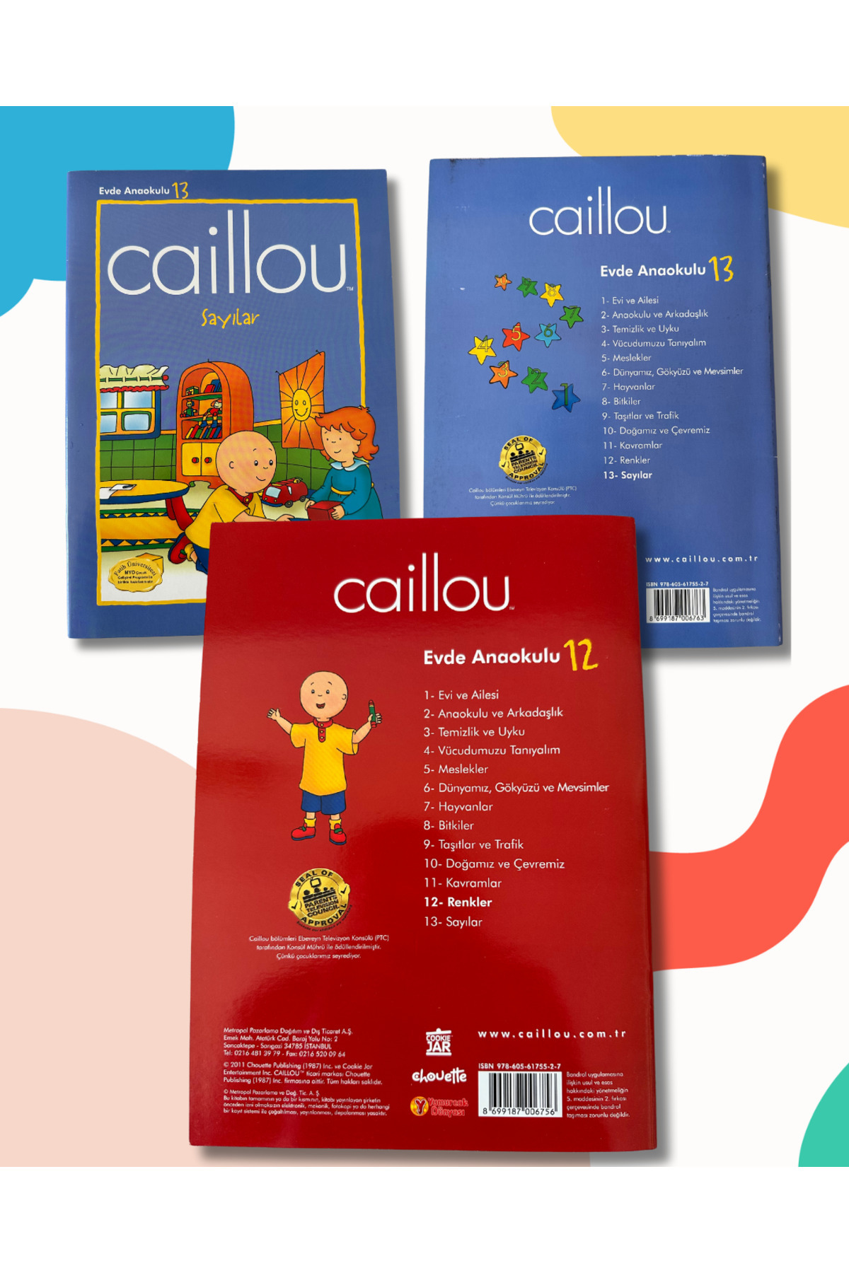 Burhan Yayınları Caillou Evde Anaokulu – 13 Sesli Kitap Seti - Uzmanların Önerisi fotoğrafı 5 (önizleme)