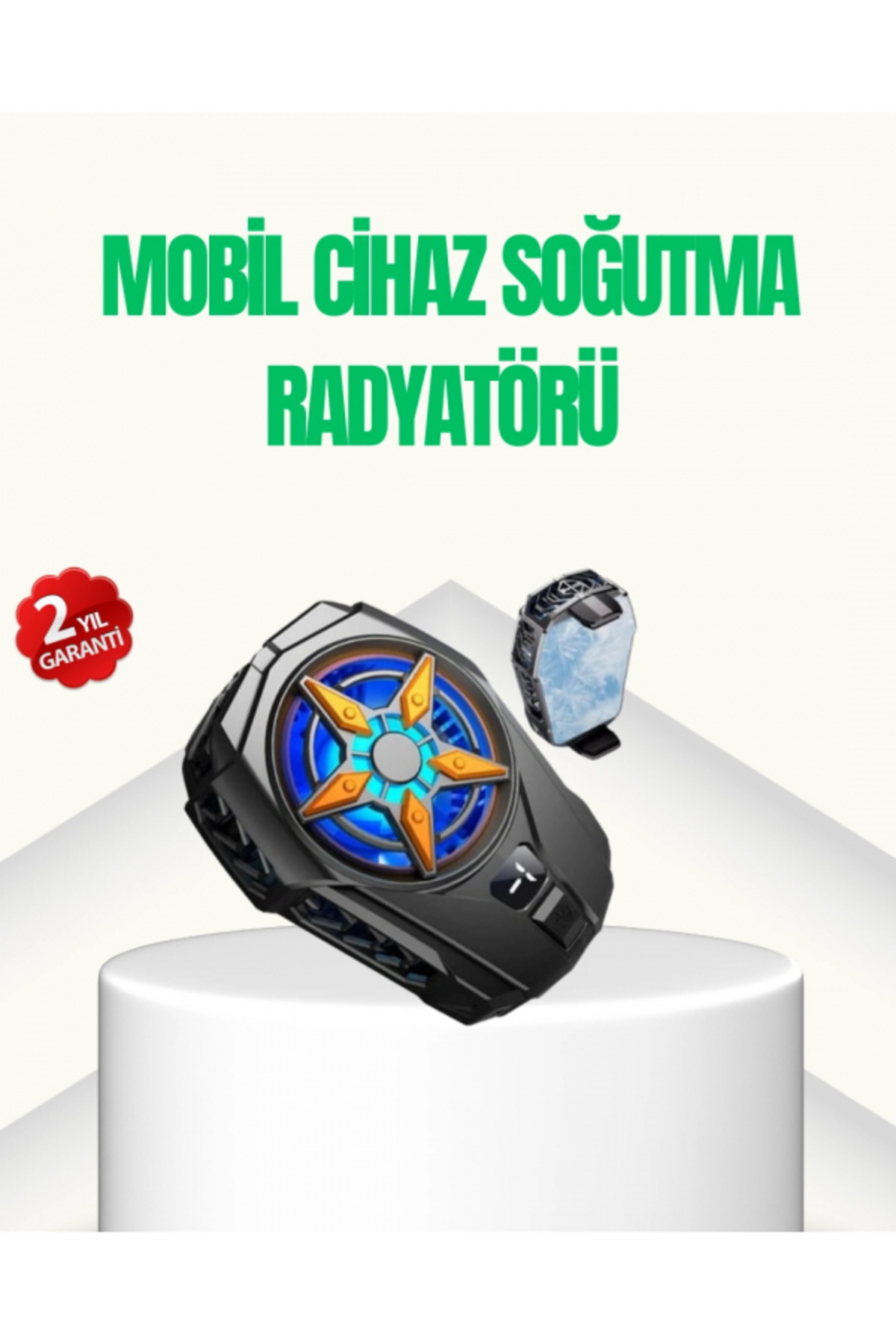 SELFBUYSELL Oyunlar İçin Güçlü Telefon Soğutucu Fan Dijital Ekranlı