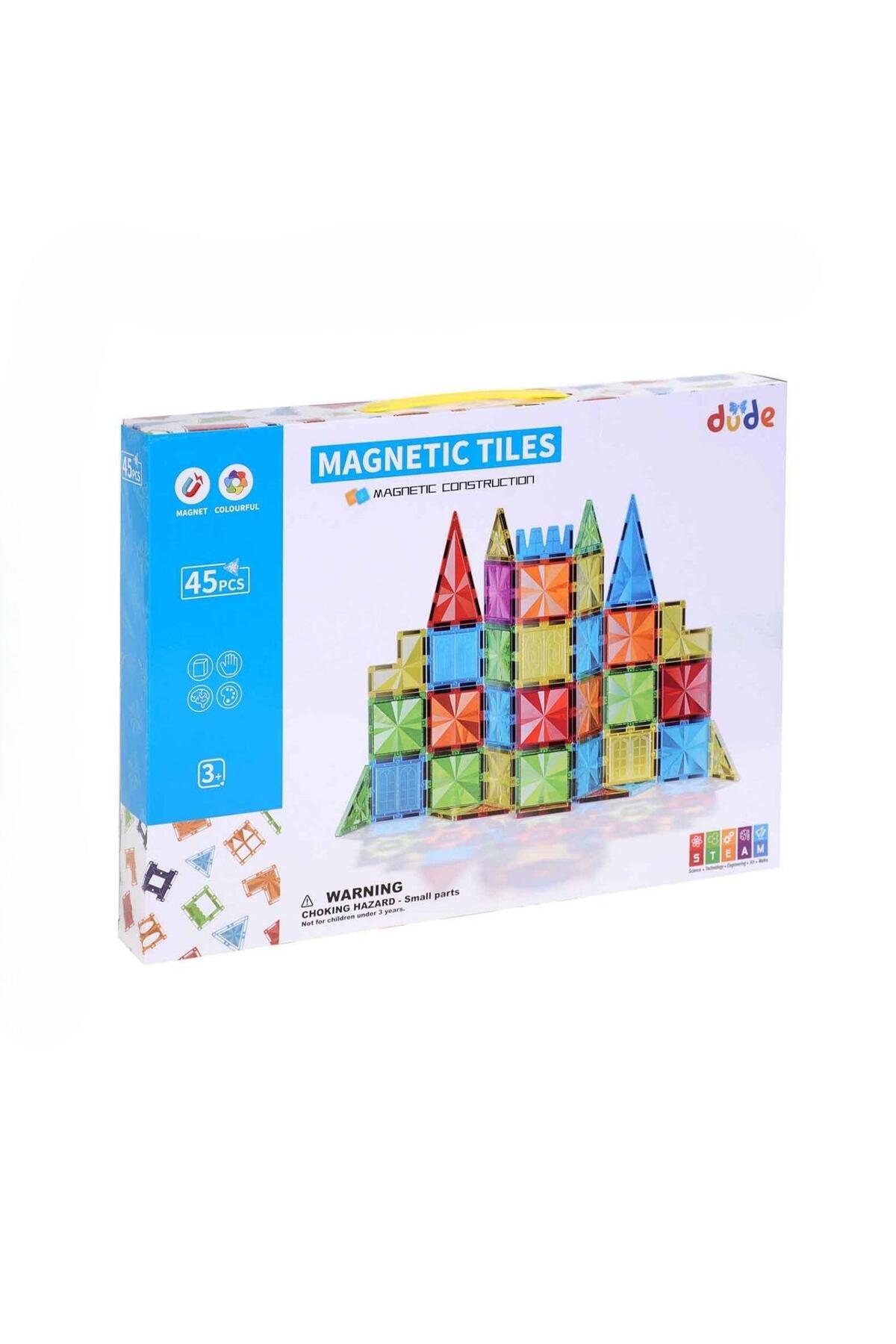 マイティダックス　6体セット HAK İŞ OYUNCAK Dude Magnetic Tiles 45 Parça Manyetik Yapı Seti