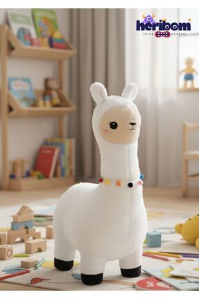 Heribom 70 Cm Oyun & Uyku Arkadaşı Peluş Alpaka Lama Peluş Oyuncak