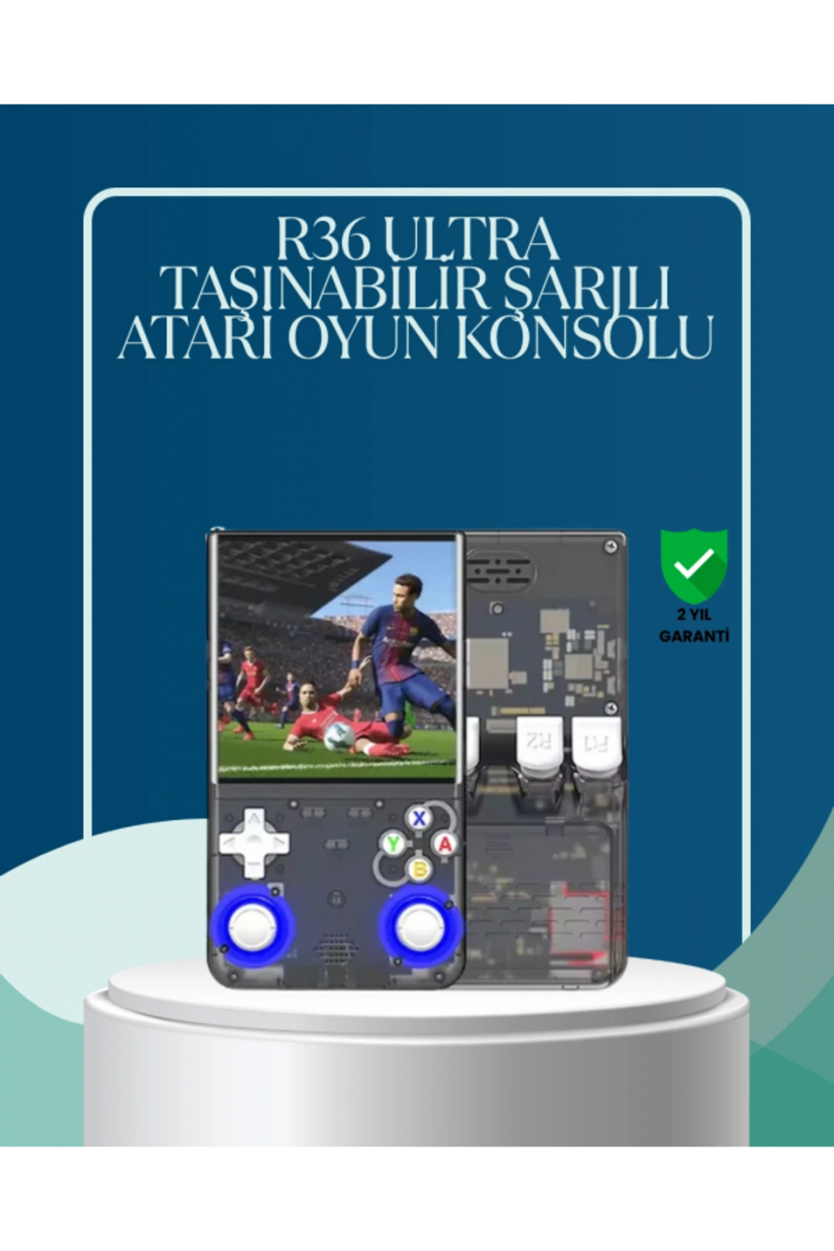 SELFBUYSELL R36 Ultra Çift Joystickli Retro Oyun Konsolu 2500mah Bataryalı