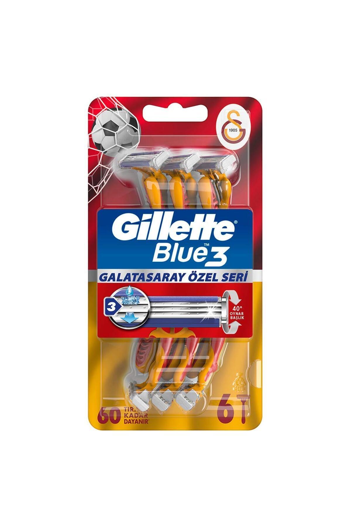 Hype Store Blue3 Tıraş Bıçağı Galsaray Taraftar Paketi 6'lı