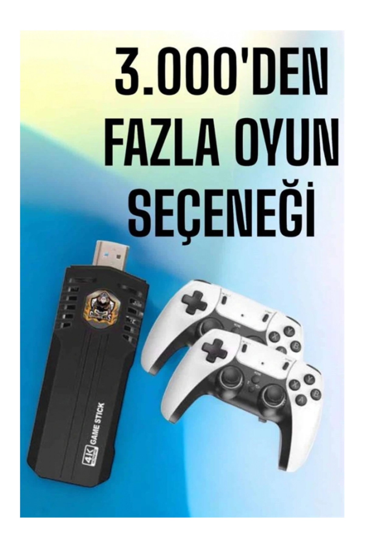 ASTRALTECH 8k Android Tv Gme Stick Video Oyun Konsolu Aile Retro 35000 Oyunlu Çift Kollu