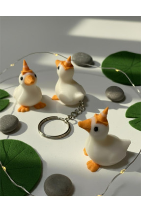 Nycruin3D Trafik Konili Ördek Anahtarlık 1 ADET