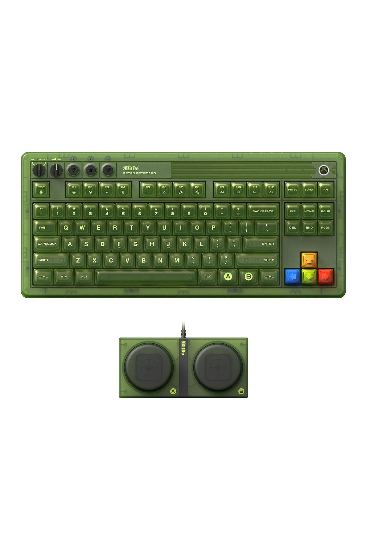 Hype Store 8BitDo Retro 87 Mekanik Klavye RGB Backlight, Bluetooth