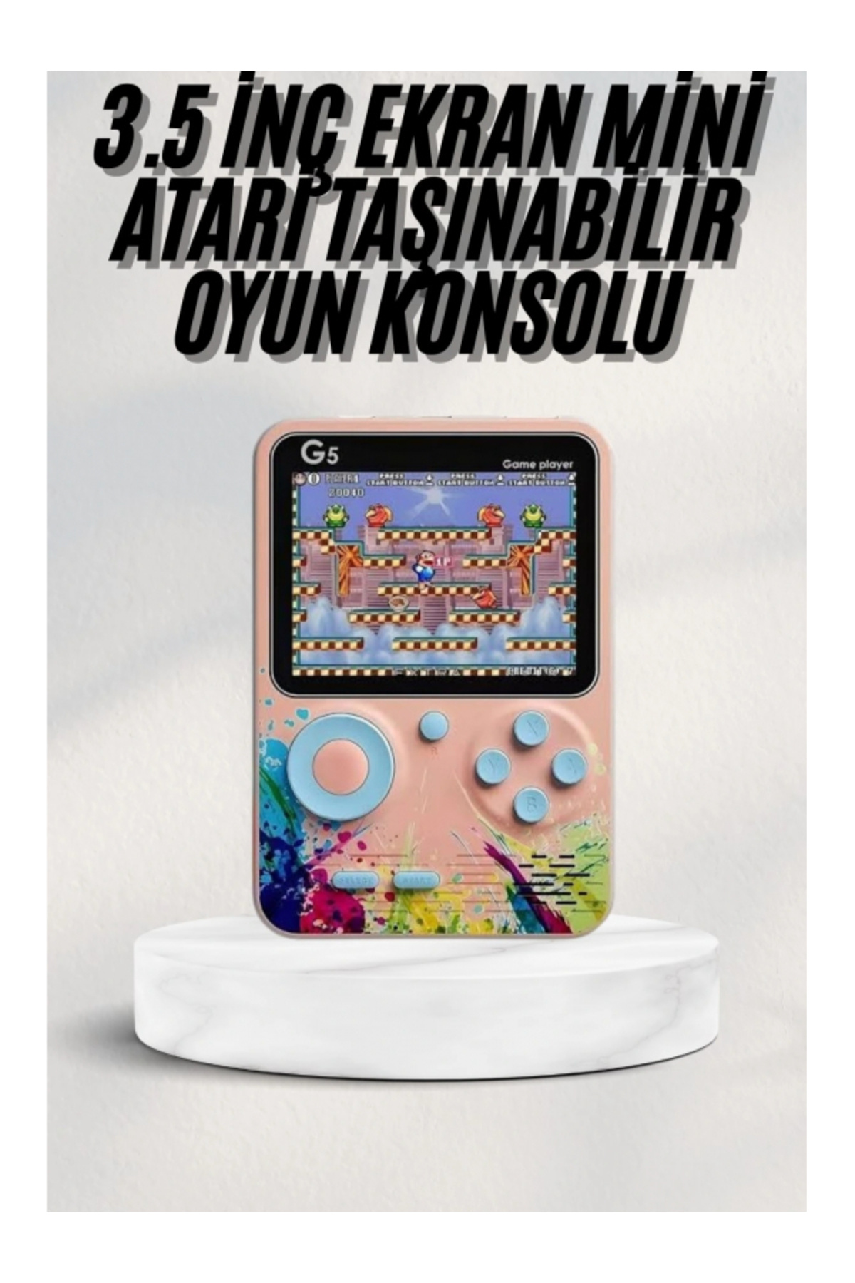 SELFBUYSELL 3 İnç Ekran 500 Oyunlu Game Box Mini Taşınabilir Oyun Konsolu