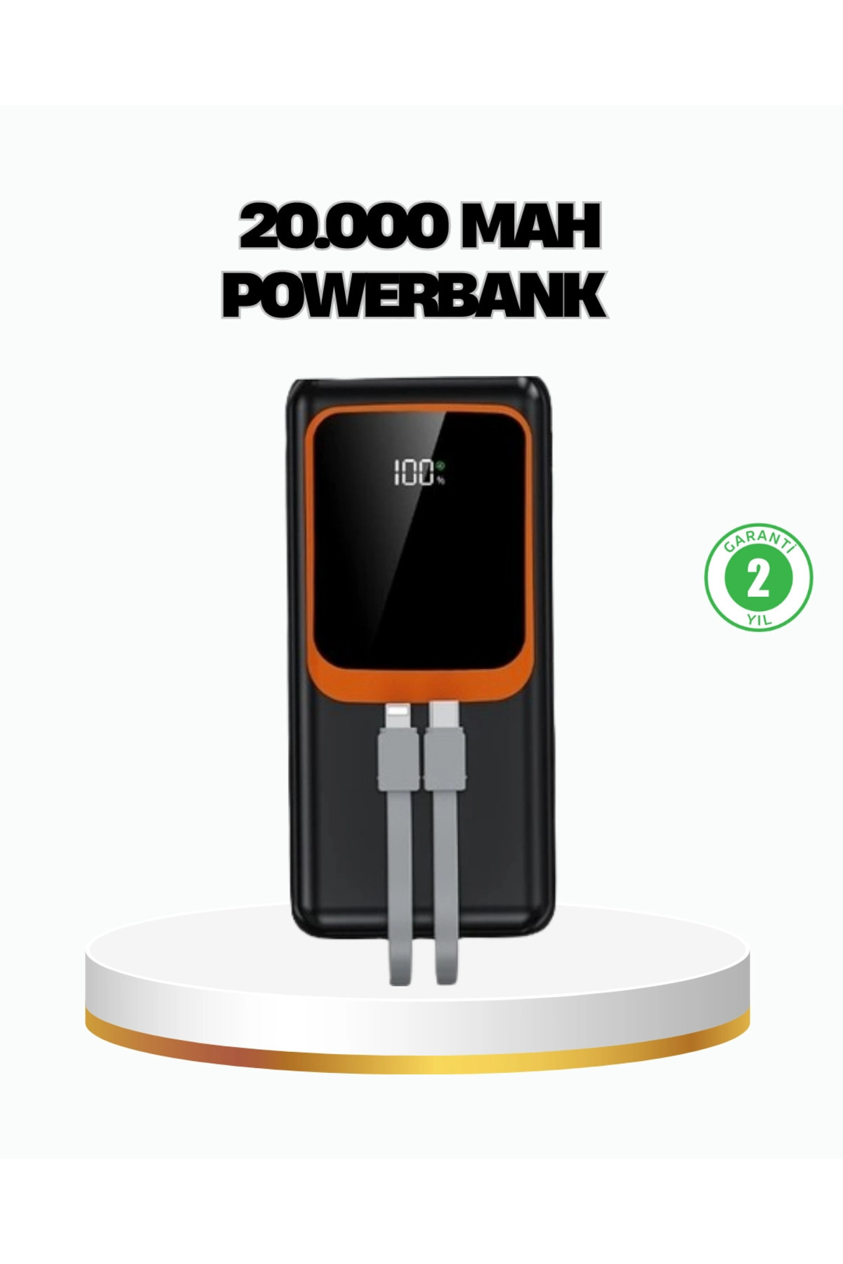 Luord Store Powerbank 20000 mAh 22.5W Hızlı Şarjlı ve Kompakt Çoklu Kablo Çıkışlı