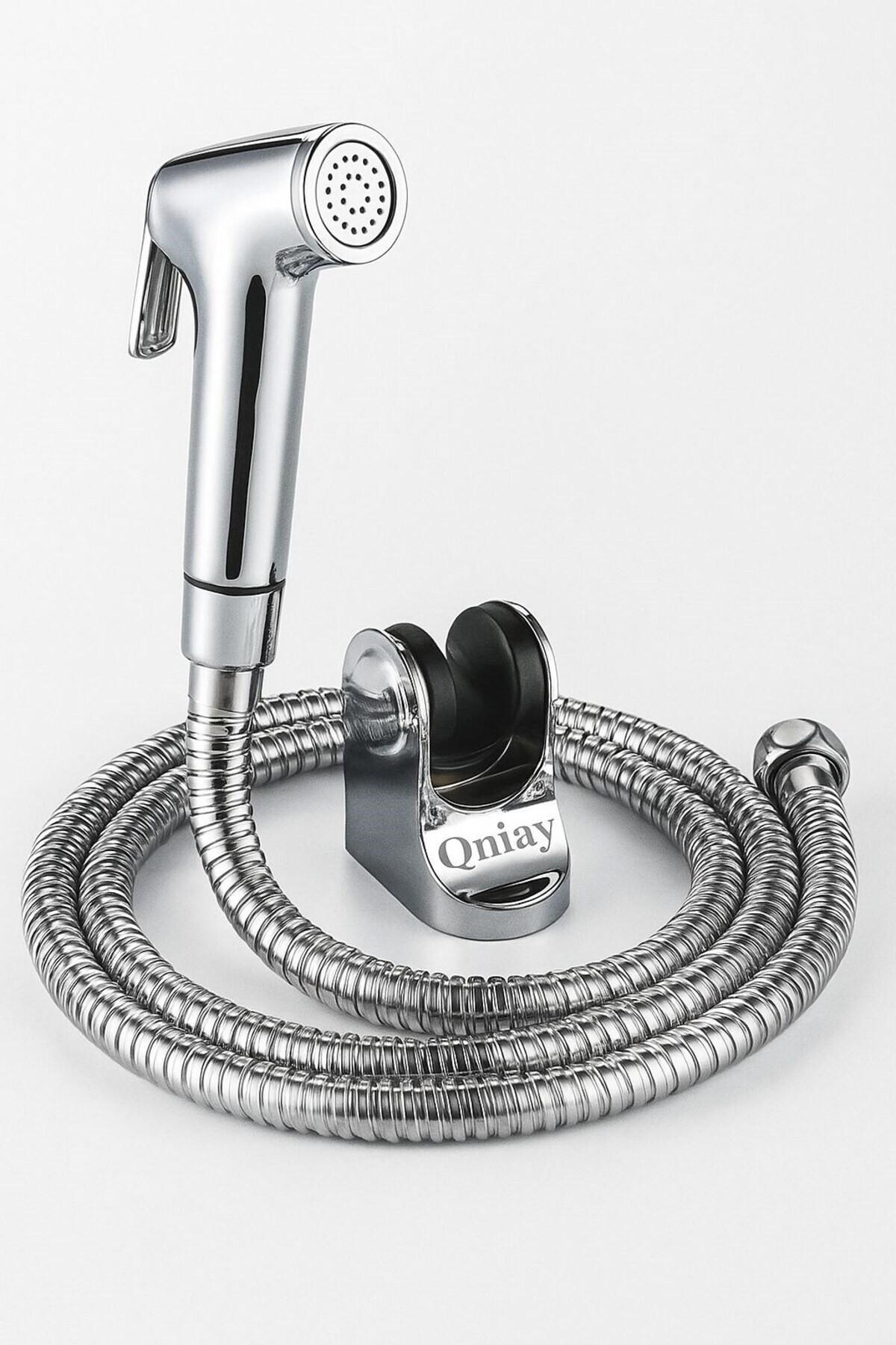 Viosa Tabancalı Taharet Spirali Paslanmaz Çift Kenetli Çelik Hortum Tabancalı Taharetmatik