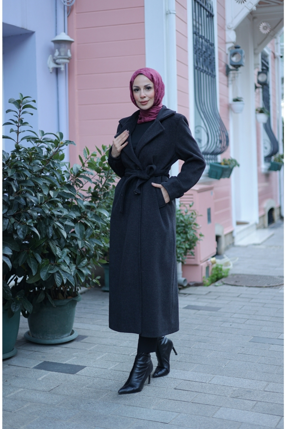 KADEEM  Elzem Moskov Kaşe Kaban -7006 - Görsel 8