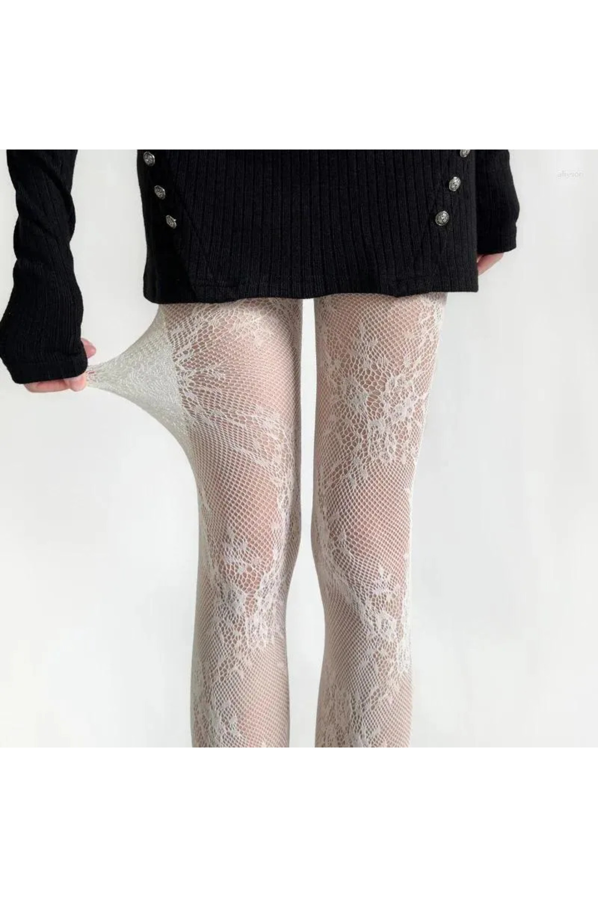 Floral Flower Pattern Imported Pantyhose