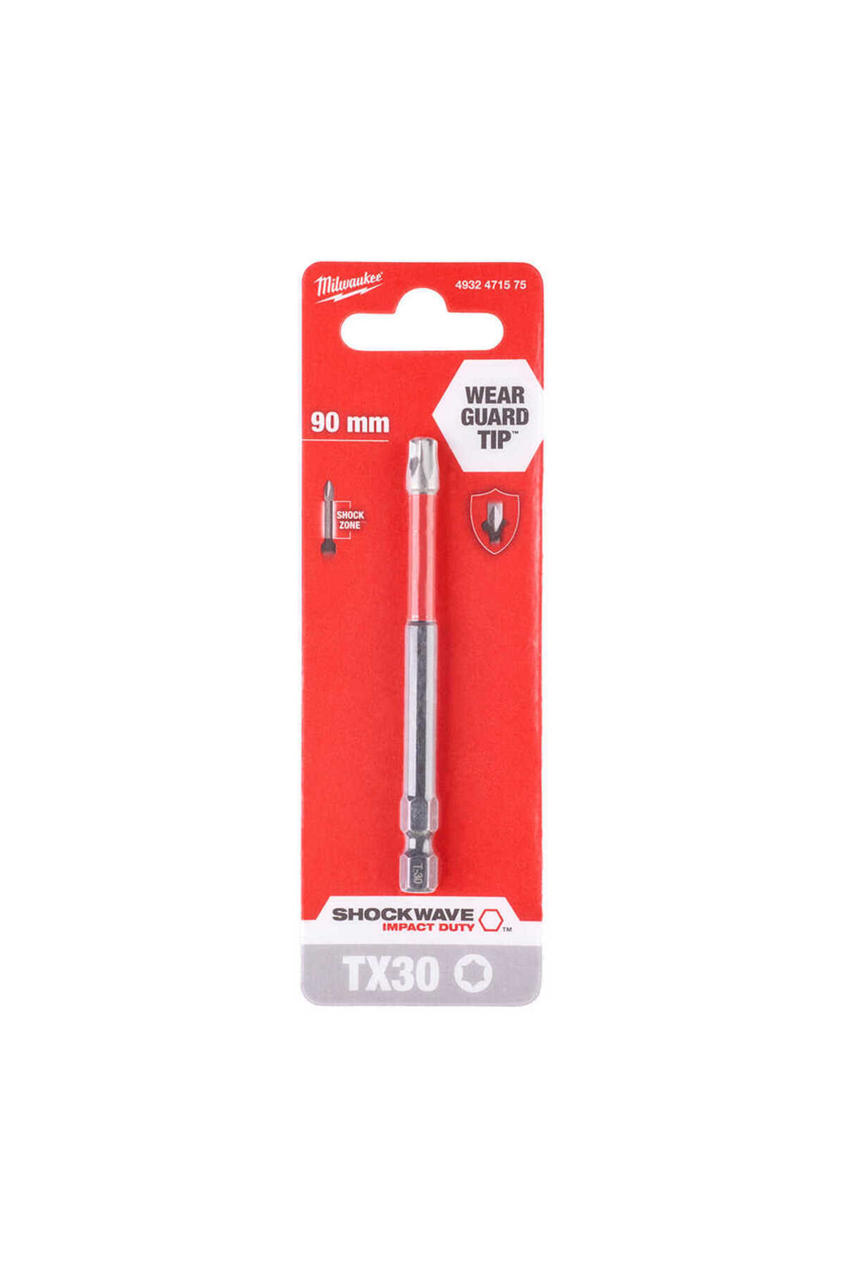 Milwaukee TX30 Shockwave Bits Uç 90 mm