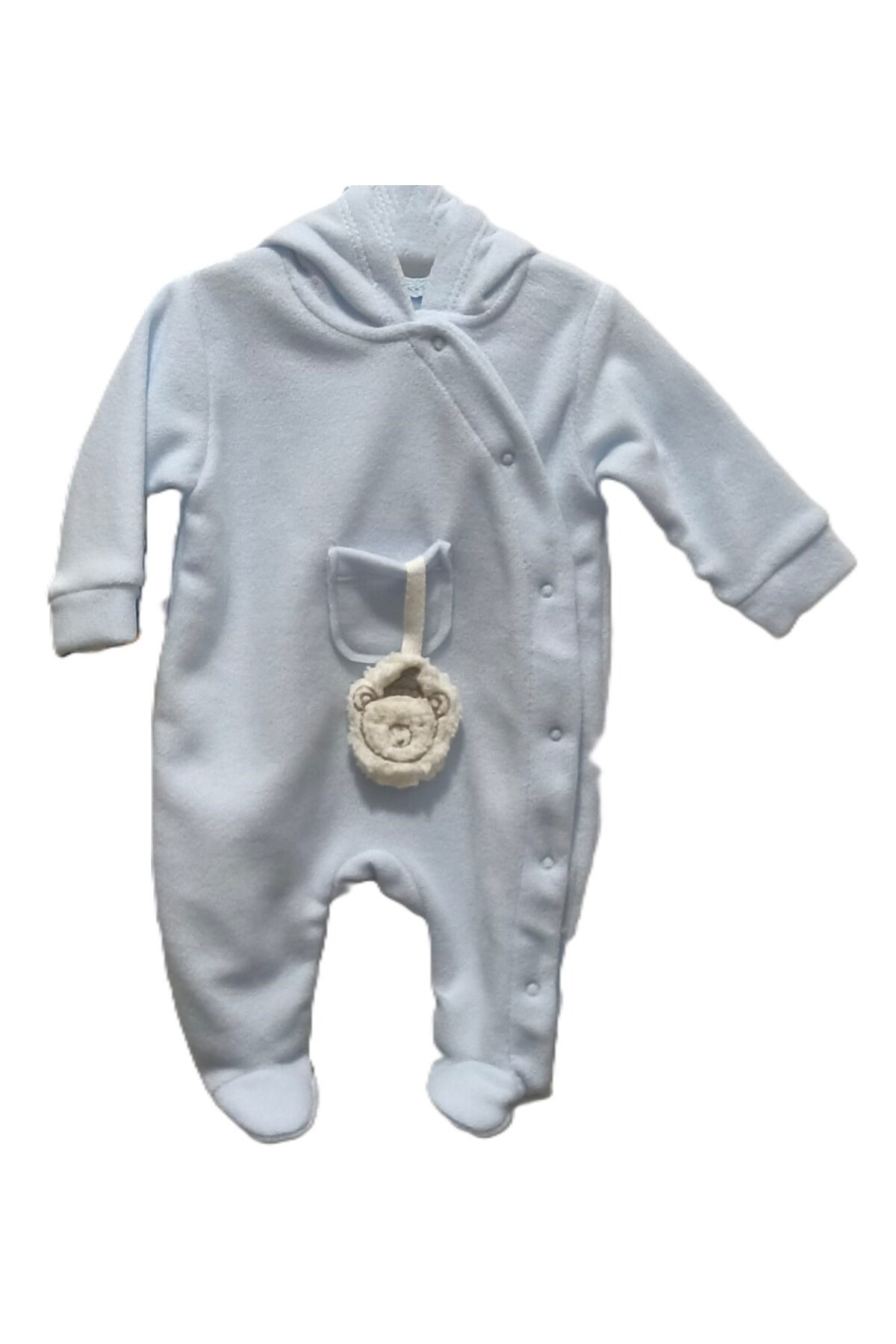 Flexi Figürlü Kapüşonlu Polar Bebe Tulumu fotoğrafı 2 (önizleme)