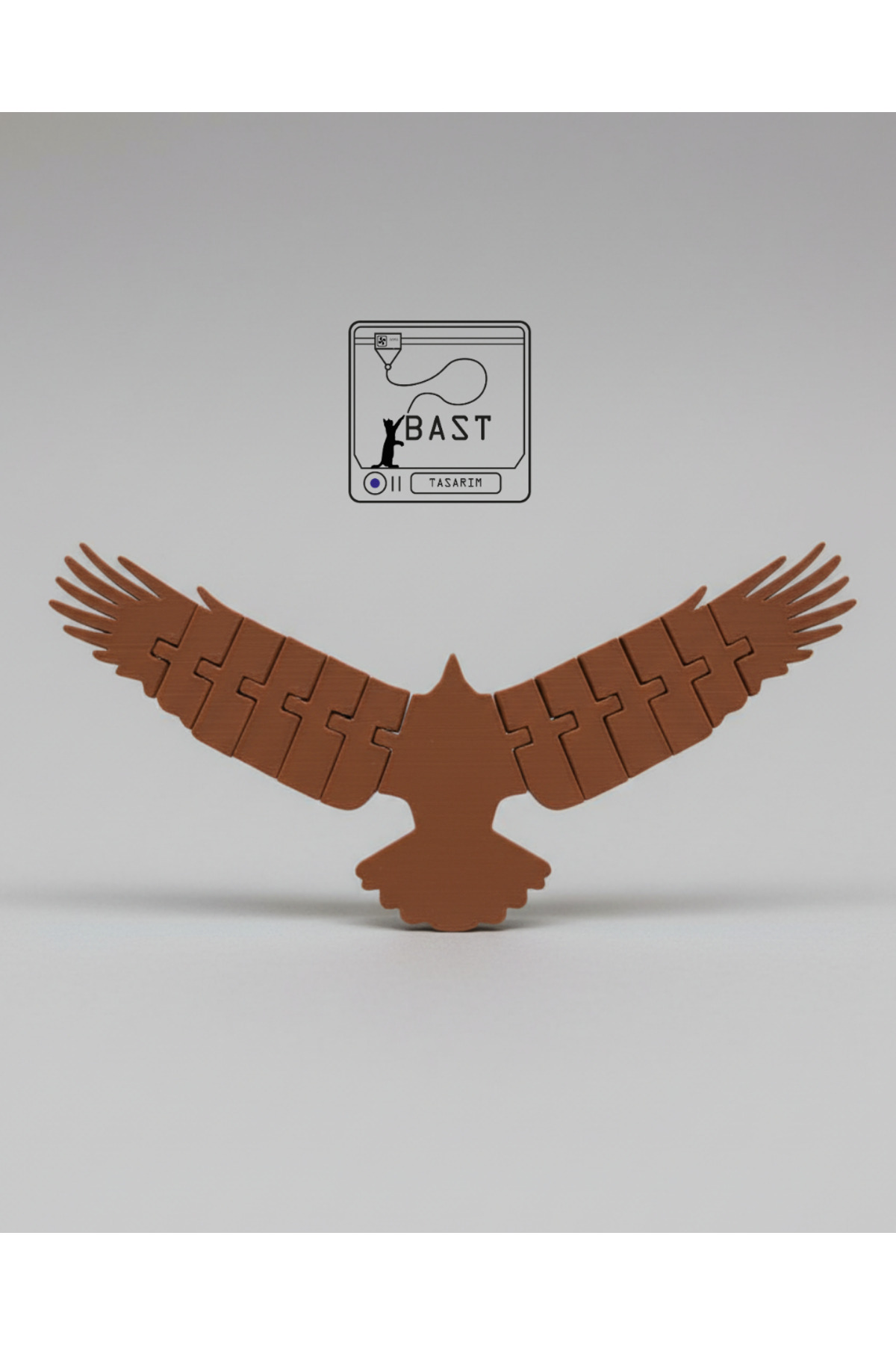 can mats Bast Tasarım 3D Yazıcı Hareketli Eklemli Kuş Oyuncak Figür