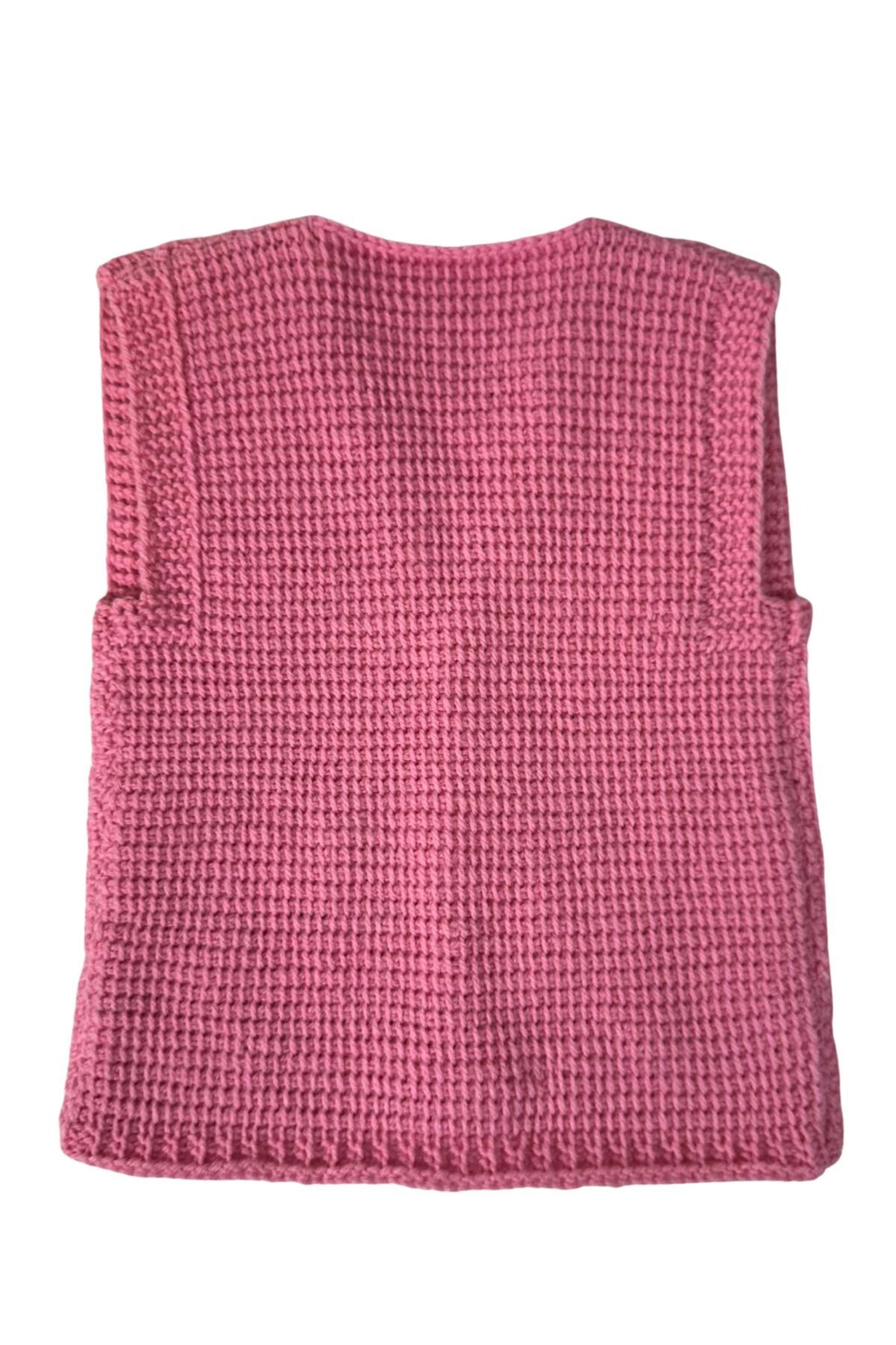 Uretti - Çiğdem 1390 3561 El Örgüsü Ördek Desenli Örgü Yelek /1 - 2 Yaş fotoğrafı 4 (önizleme)