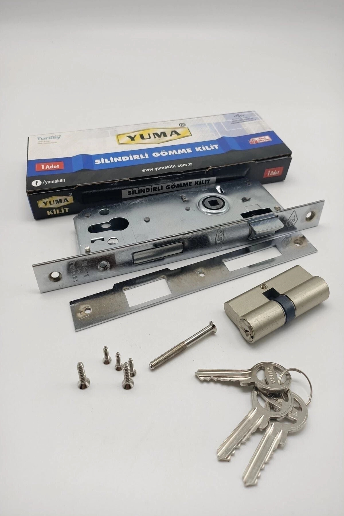 BYDNZ SHOP Kaliteli Ve Güvenliğiniz İçin Sağlam Ve Dayanıklı Çözüm Silindirli Gömme Kilit Yuma