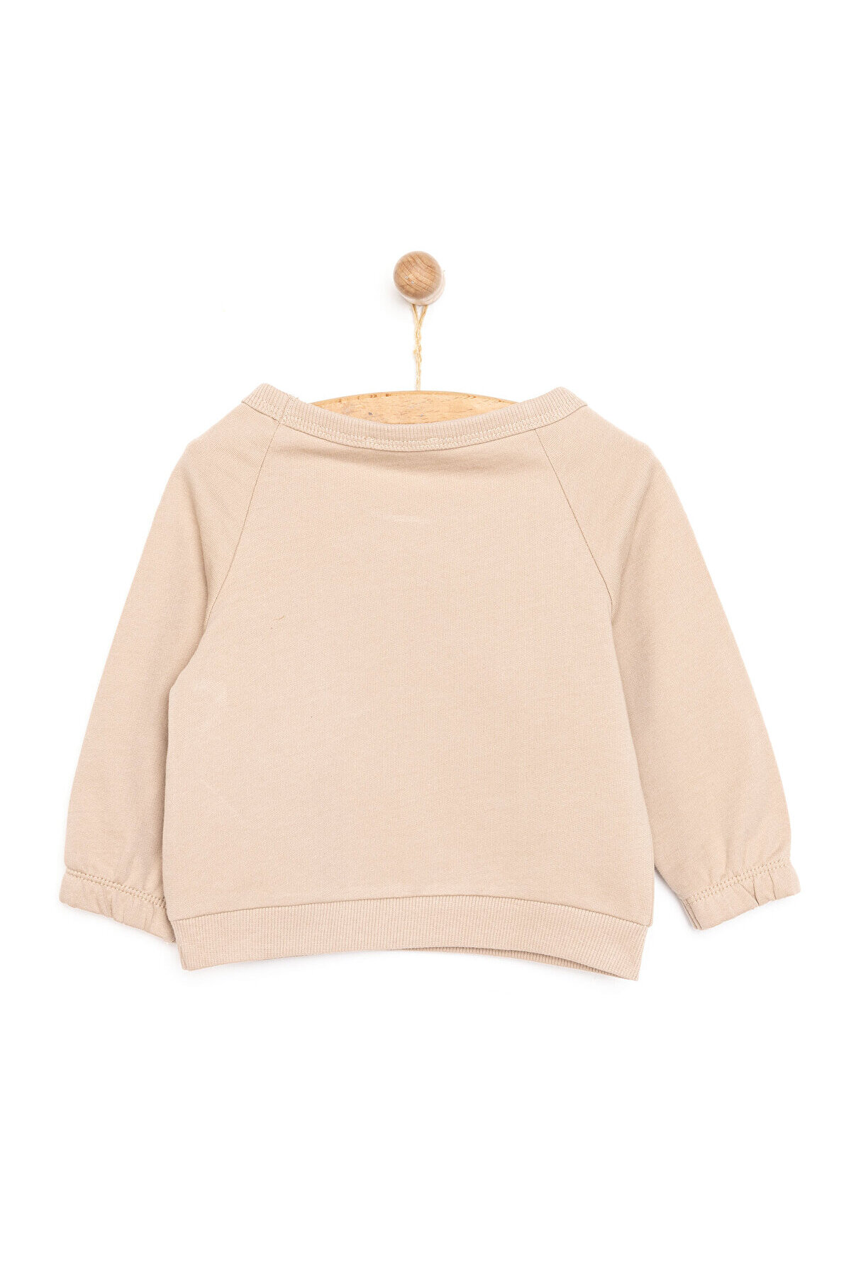 ebebek Hello Baby HelloBaby Erkek Bebek Sweatshirt Forest Camp Ayı Desenli Bisiklet Yaka Uzun Kol Kahverengi fotoğrafı 2 (önizleme)