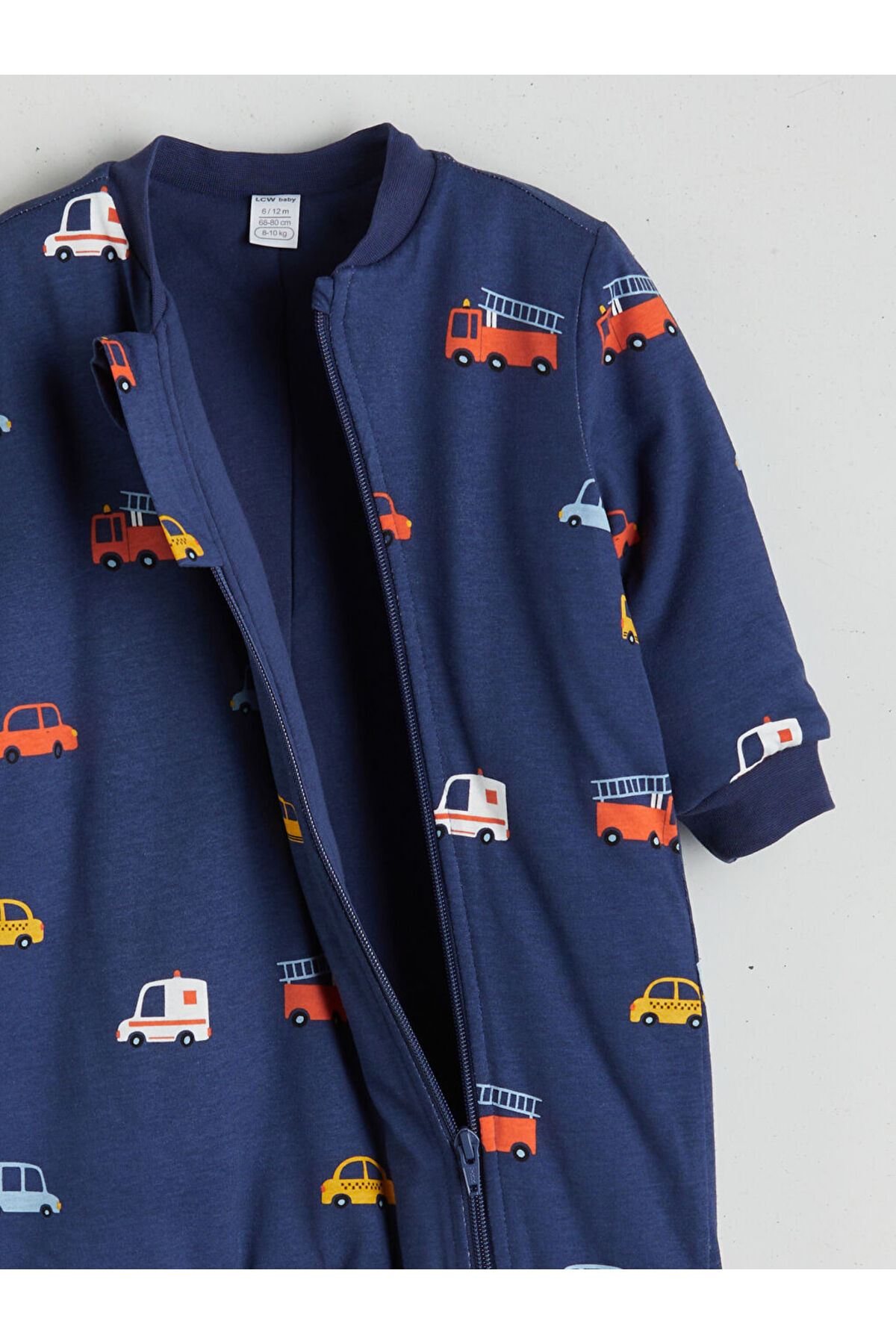 LC Waikiki Lacivert 2.5 Tog Bisiklet Yaka Uzun Kollu Erkek Bebek Uyku Tulumu fotoğrafı 4 (önizleme)