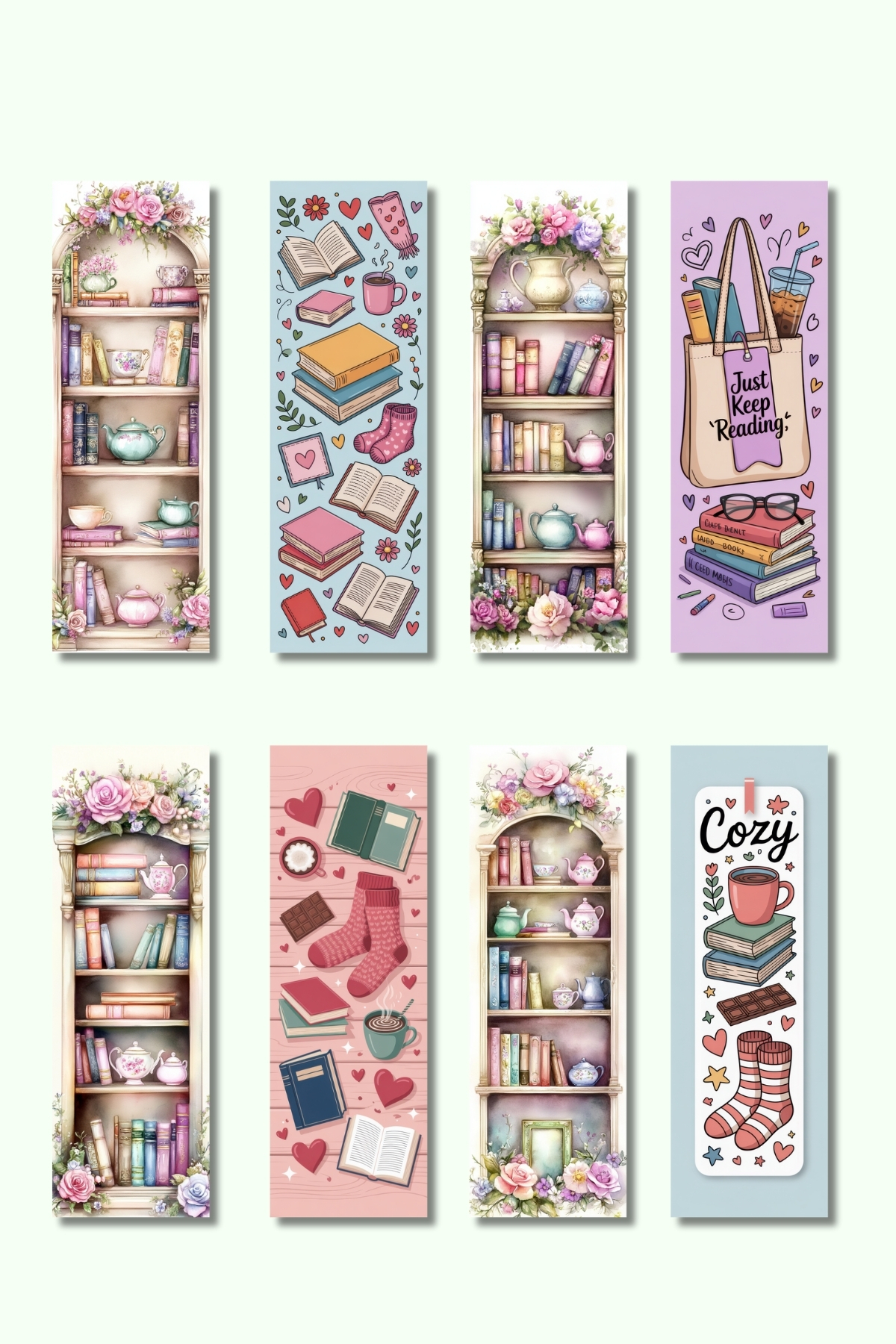 qoeuyl boutique Renkli Kitaplar Tasarım Hediyelik 8'li Kitap