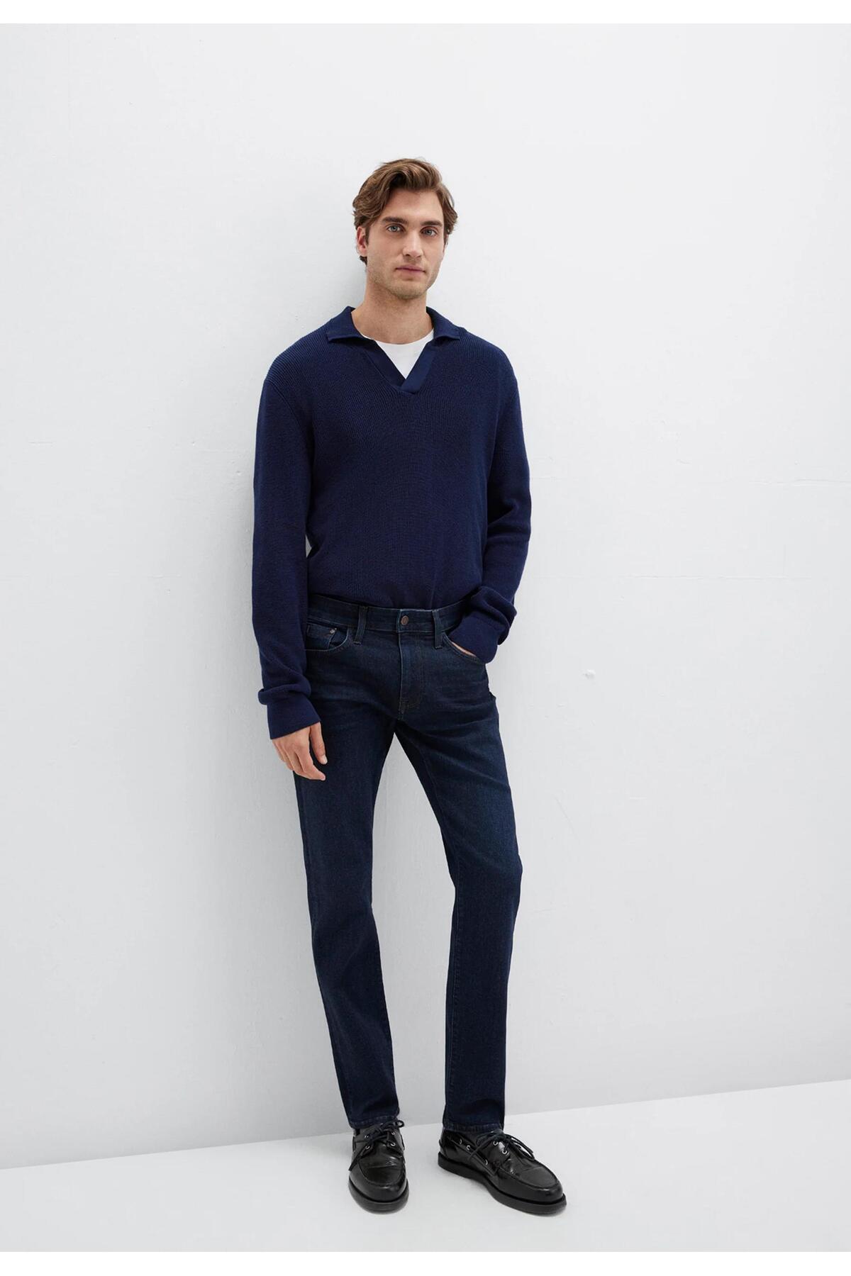 شلوار ماوی M0042291165