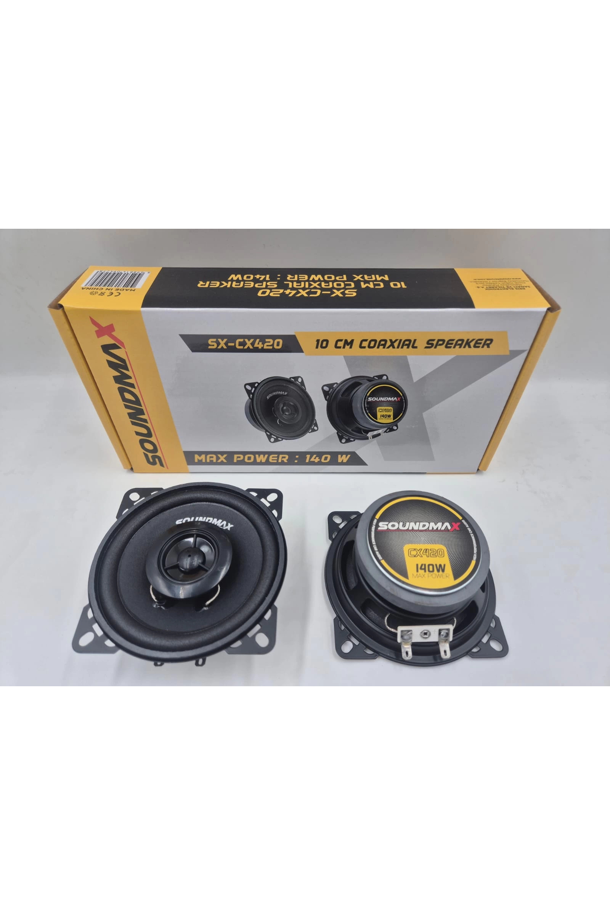 Soundmax 10cm Hoparlör - SX-CX420 Torpido ve Kapı Hoparlörü - 10cm