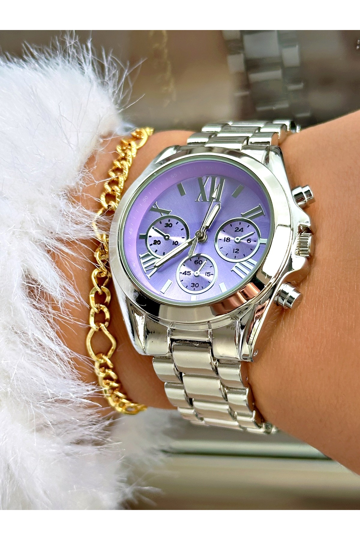 Roman Numerals Luxury Custom Series Metal Band Women Wrist Watch-Bracelet Gift