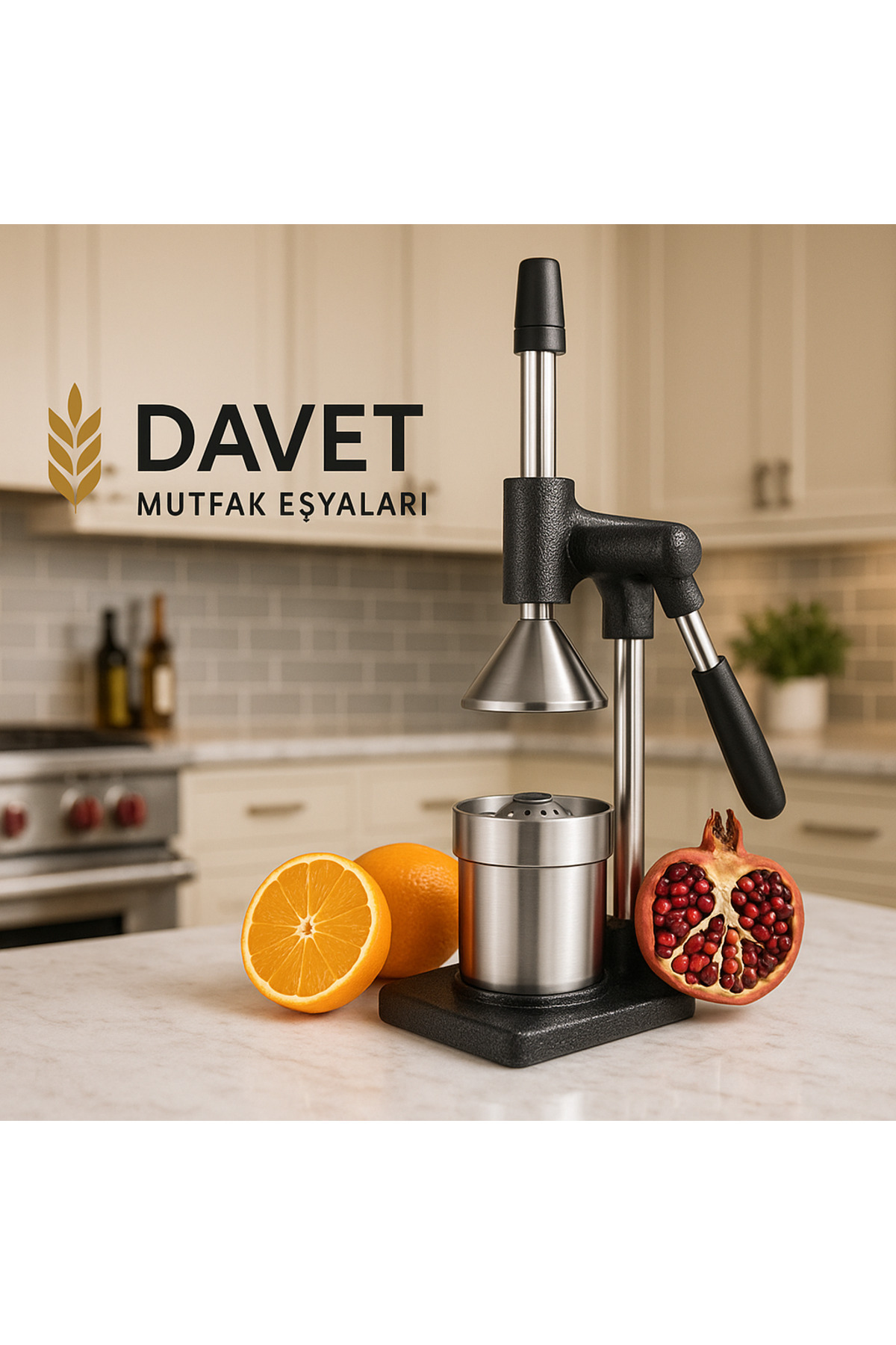 Veliday Vefa Döküm Profesyonel Sanayi Tipi Narenciye Sıkacağı - Nar Sıkacağı - Portakal Sıkacağı