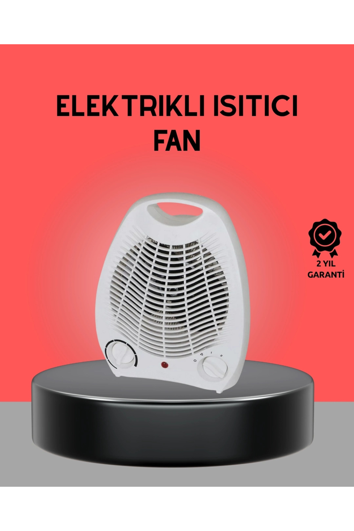 shopwave Mini Elektrikli Isıtıcı 2000W – Termostatlı Fanlı Isıtma, Taşınabilir Tasarım