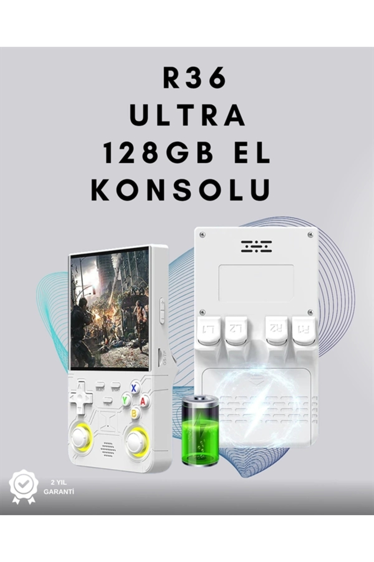 R36 ULTRA miiyoo A30 セット　SD無し Genel Markalar R36 Ultra Retro Oyun Konsolu - Fiyatı, Yorumları