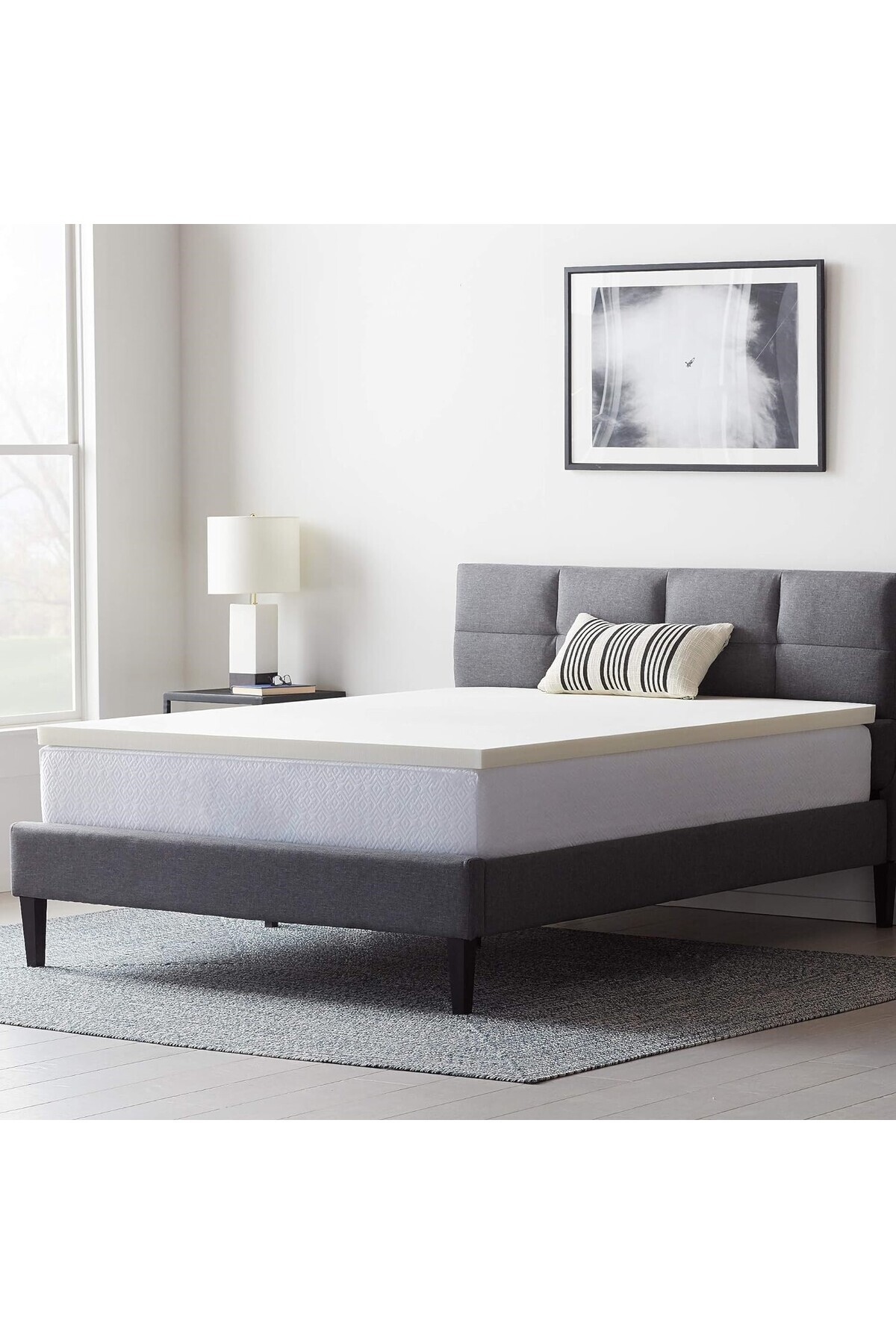 OVİSCO Yatak Pedi, Kuş Tüy Süngerli, Full Ortopedik Aloevera Yatak Pedi, Ölçü Seçenekli