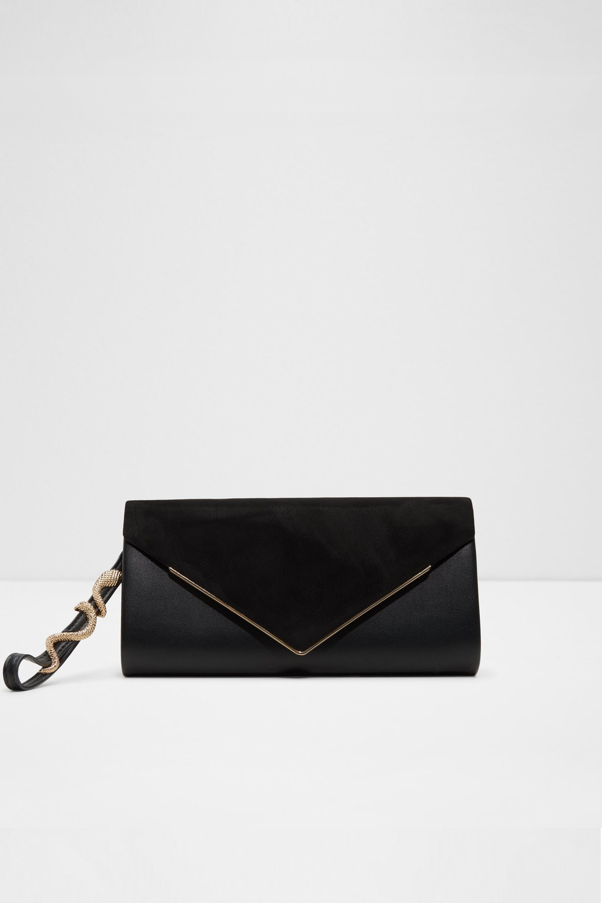 Aldo SERPANTE - Kadın Küçük Boy Siyah Tek Bölmeli Çıkarılabilir Zincir Askı Ve Bileklikli Clutch El Çanta