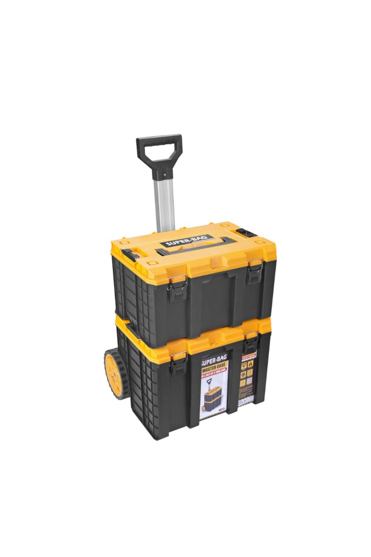 master 様] Süper Bag ASR-6035 Master Case Tekerlekli Set L-M (2'li) - Fiyatı