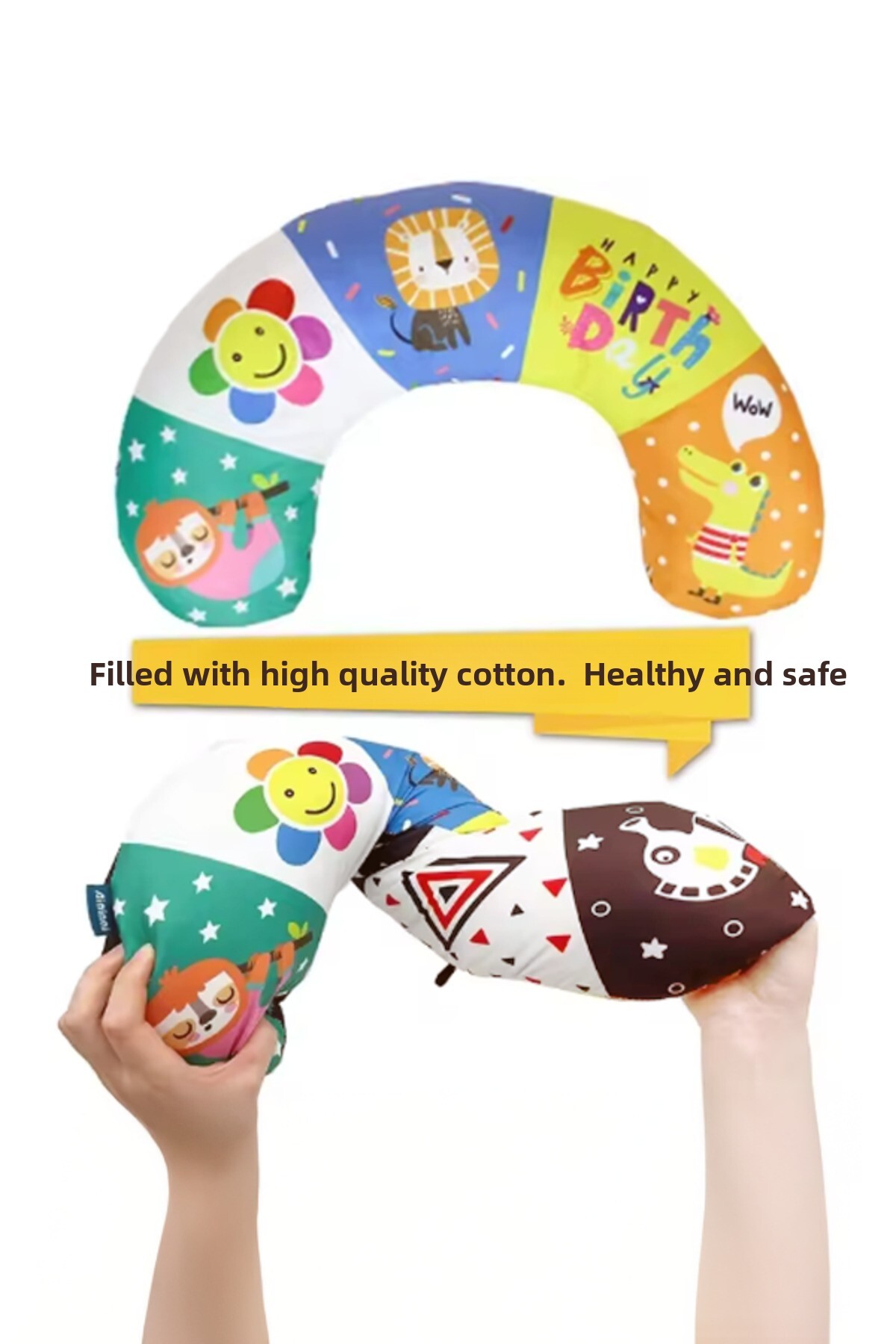 اسباب‌بازی بالش مونته‌سوری برای وقت شکم نوزاد ۰–۶، ۶–۱۲، ۱۲–۱۸ ماه