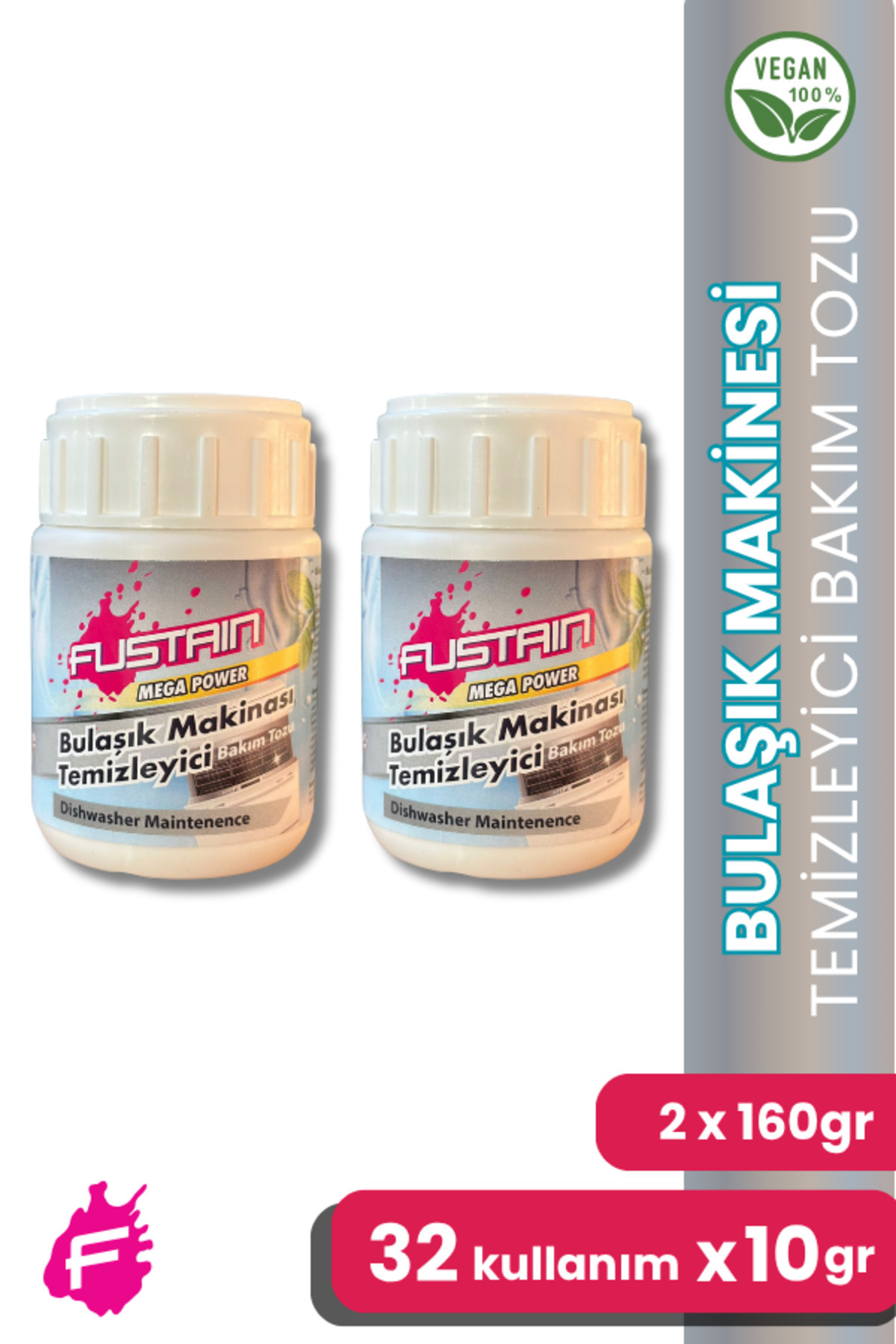 Ultra Kosantre Bulaşık Makinesi Temizleyici Toz 2 x 160 gr (16 X 10 GR)