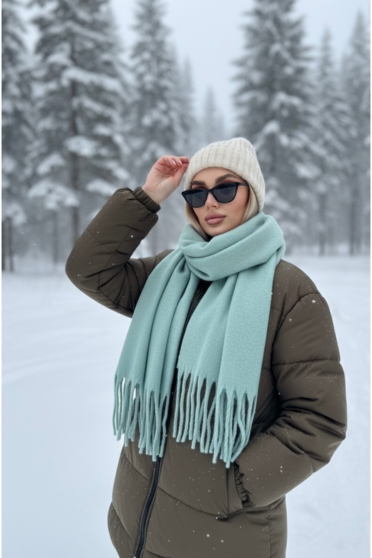 Goldmine Unisex Puffy Lightweight Atkı görsel 3