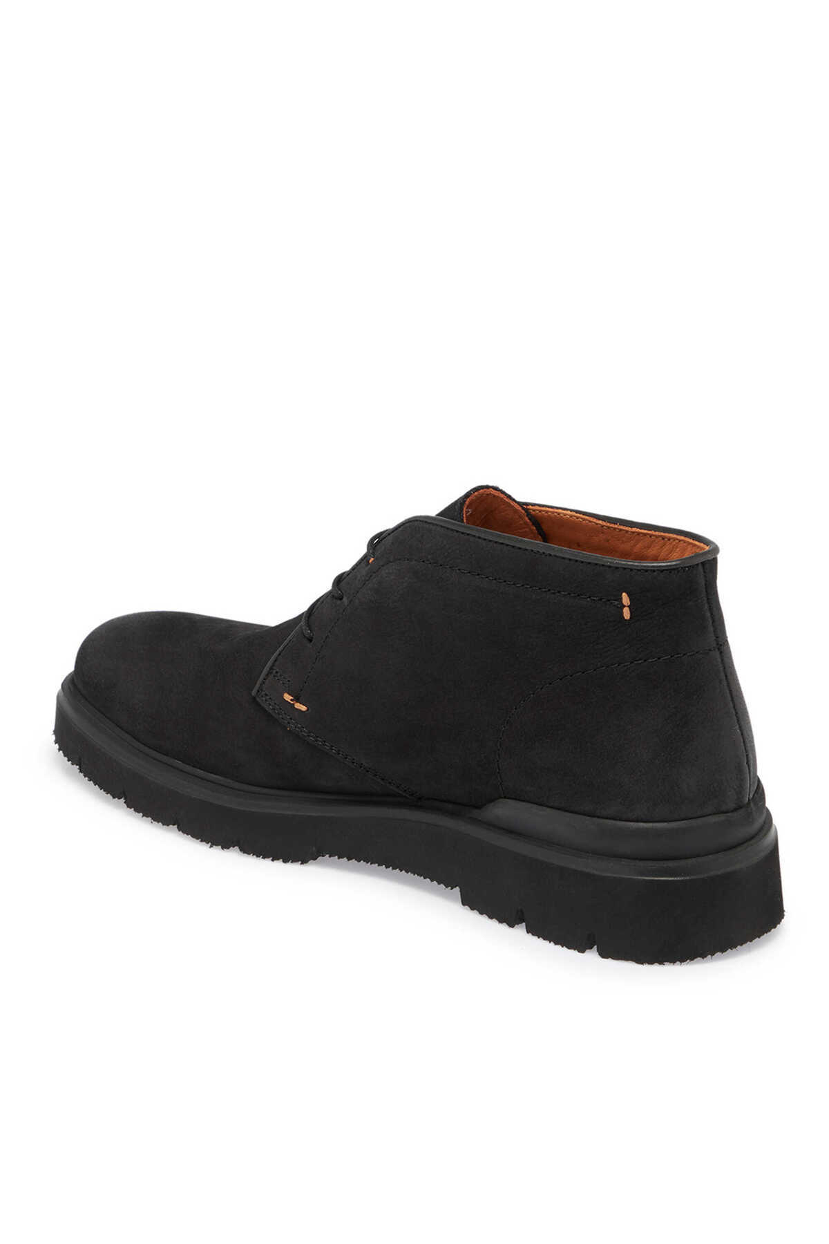 Tergan  Siyah Hakiki Nubuk Deri Erkek Casual Bot - E24K1BT57014-A64 - Görsel 3