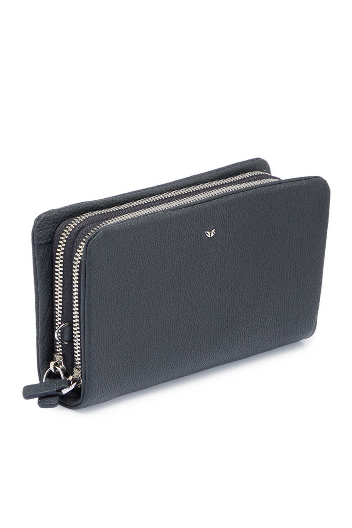 Tergan Lacivert Hakiki Deri Unisex Portföy Çantası - S1PC00002197-U6H görsel 2