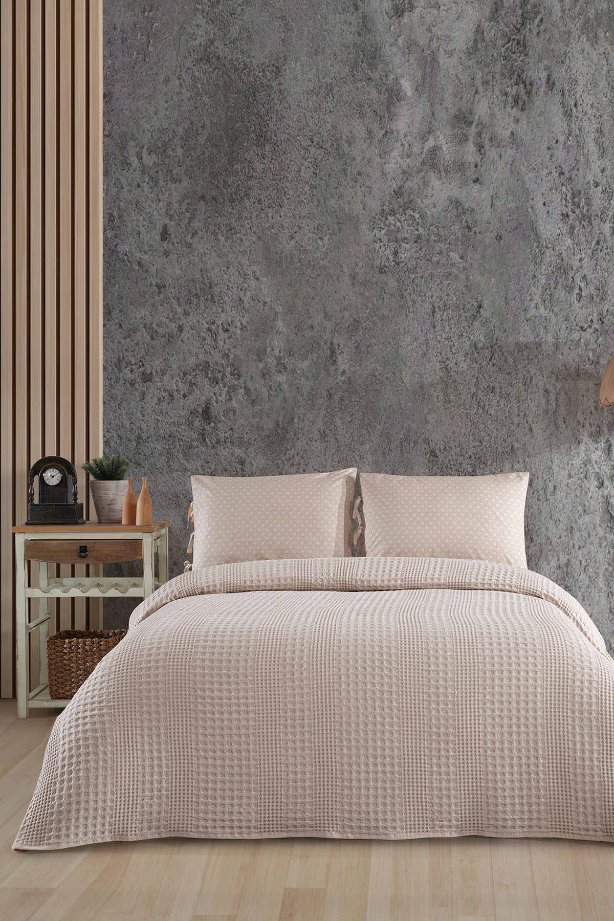 Elart Silvia Tek Kişilik Pike (160x240 cm) Ekru