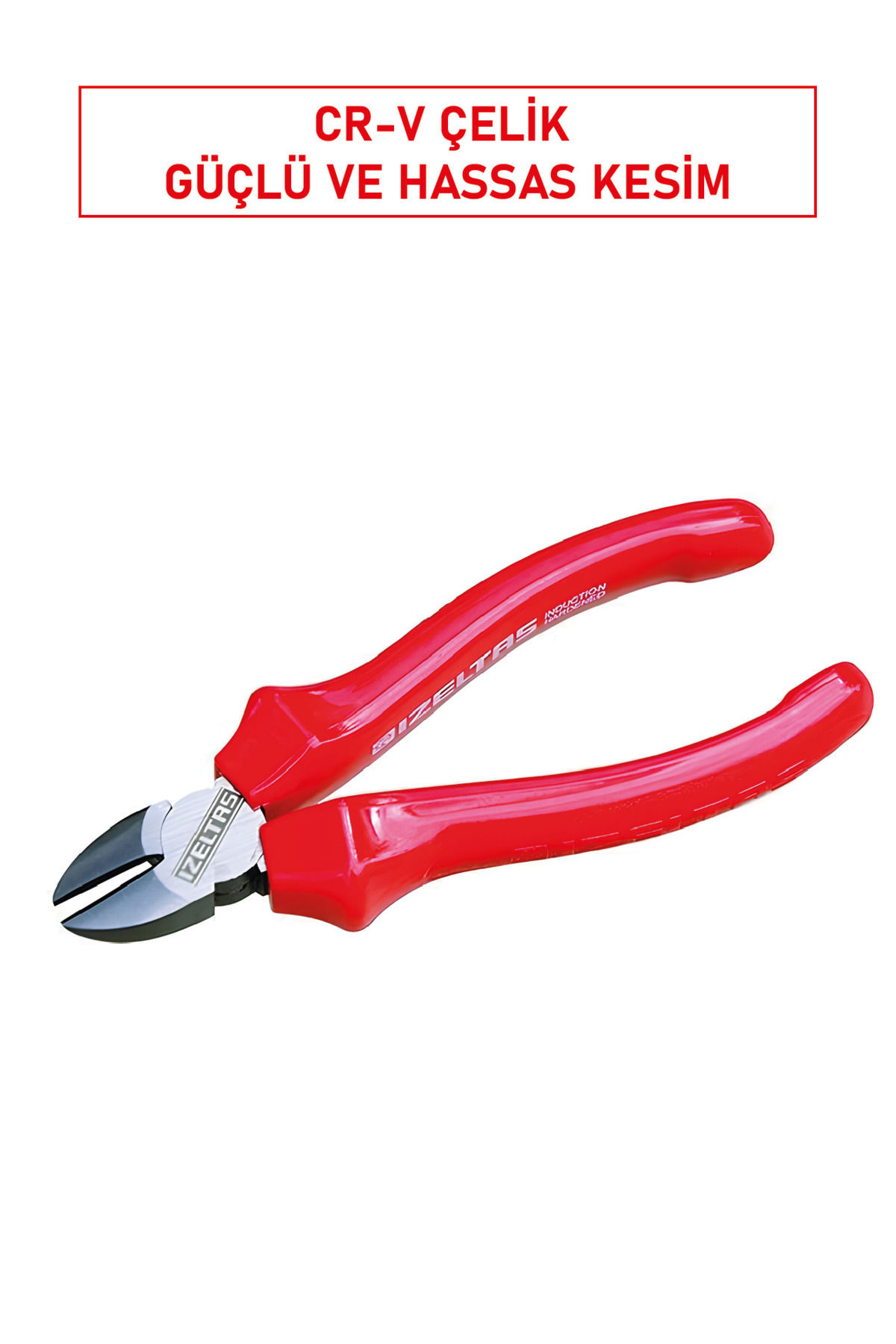 İzeltaş Yan Keski Opak Seri 180 mm Krom Vanadyum Çelik Ergonomik Saplı Profesyonel Pense