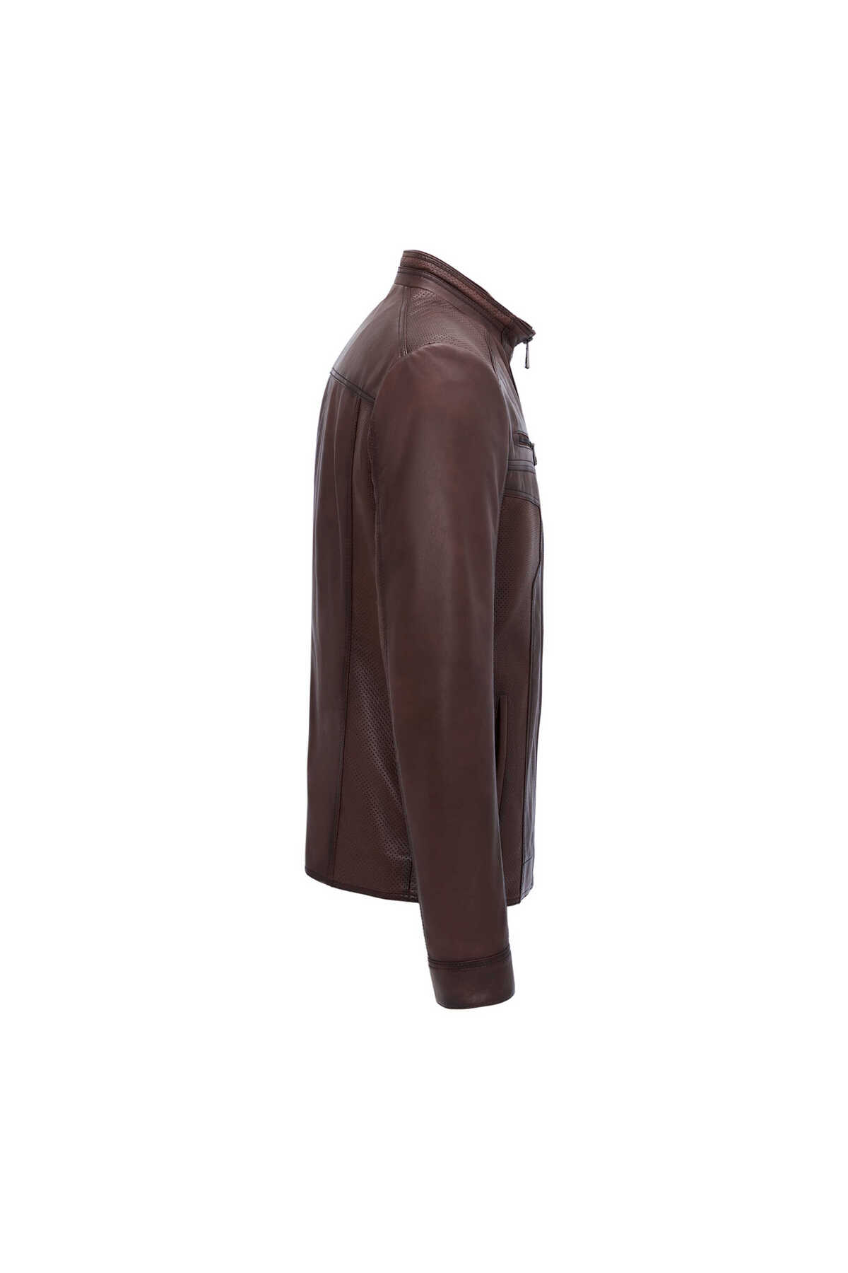 Tergan  Kahverengi Hakiki Deri Erkek Deri Mont - E25GRJ310601-202 - Görsel 3