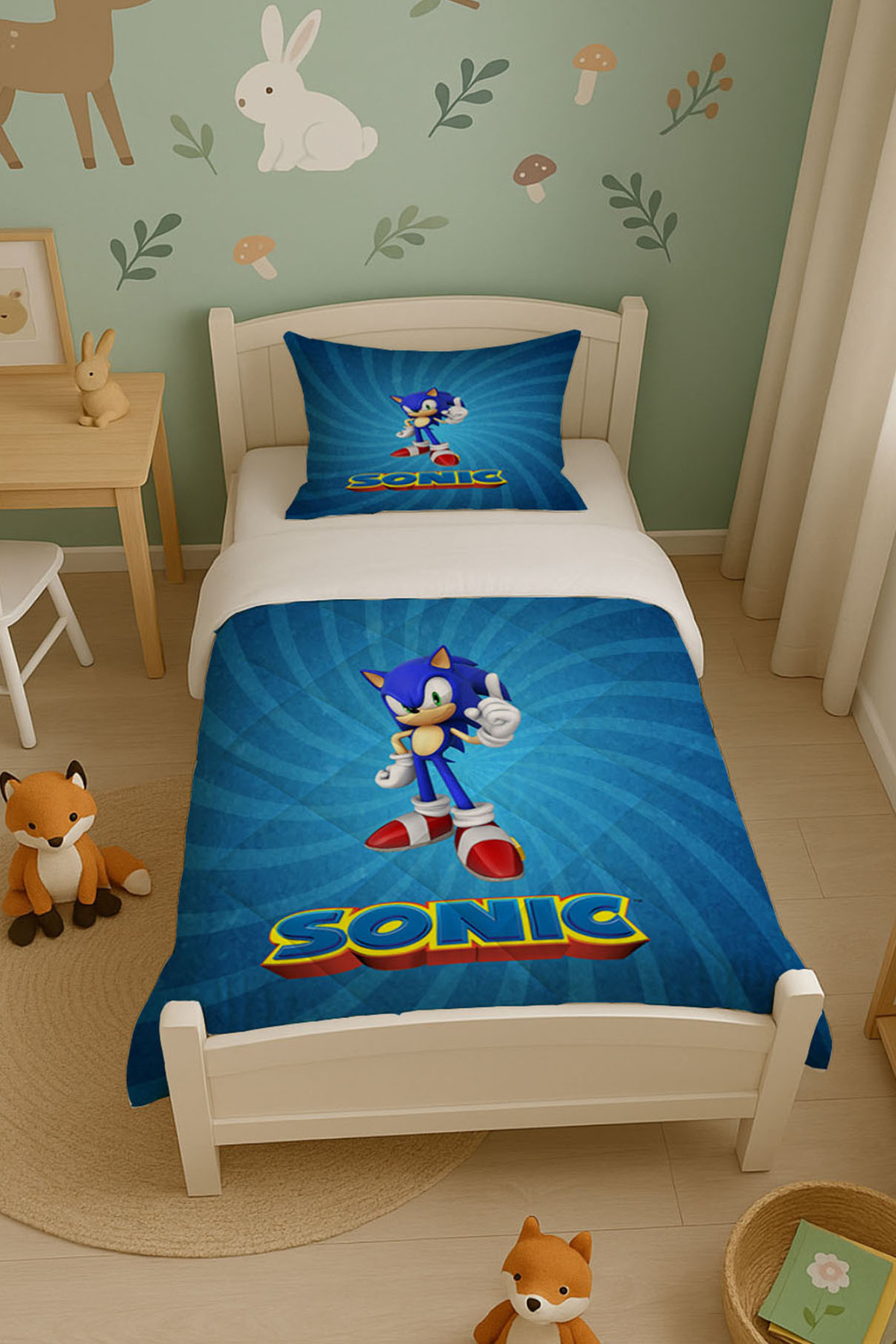 Şen Dekorasyon Sonic Çocuk Yorgan Takımı